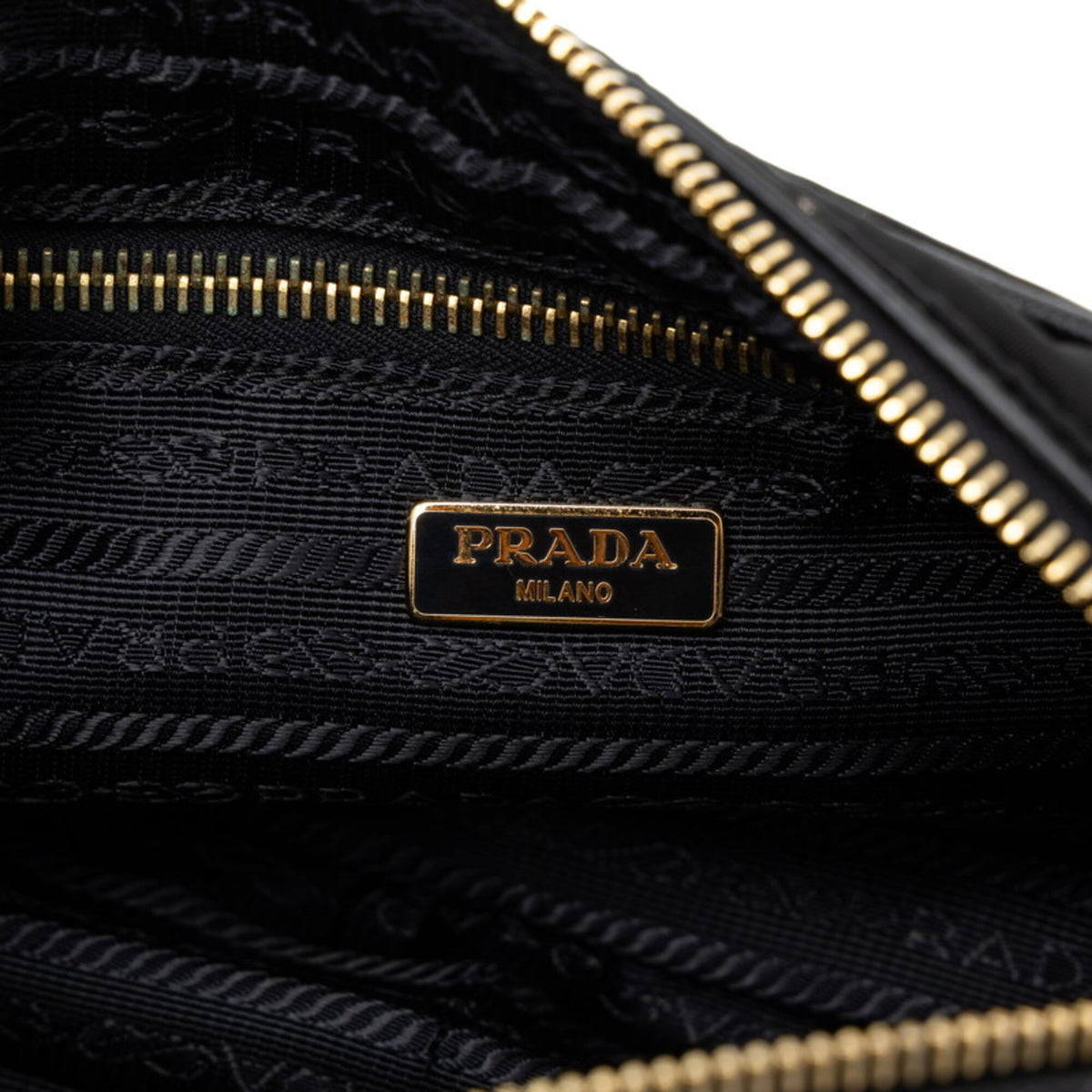 Prada Black Nylon Leather Shoulder Bag (Pre-Owned)