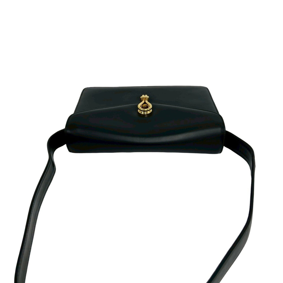 Gucci Black Leather Handbag Shoulder Bag (Pre-Owned)