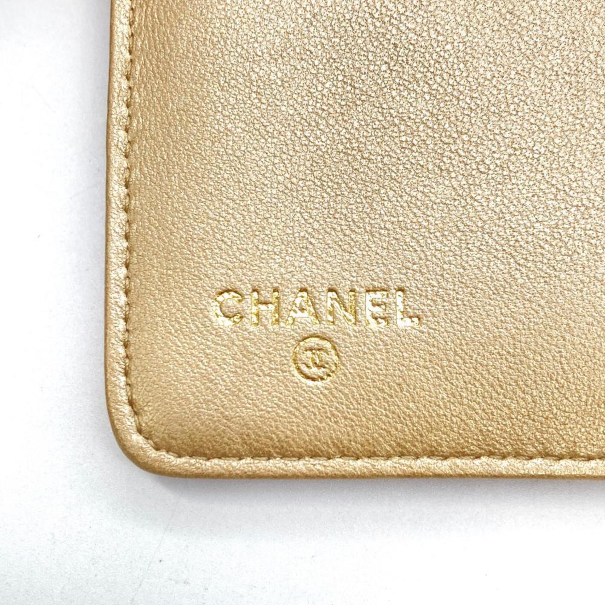 Chanel Black Pink Wallet (Bi-Fold) (Pre-Owned)