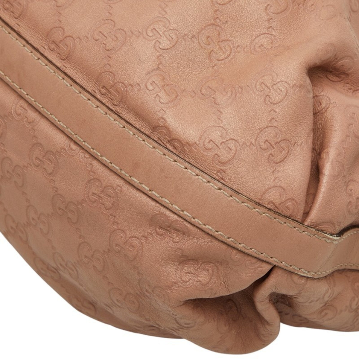 Gucci Pink Leather Handbag Tote Bag (Pre-Owned)