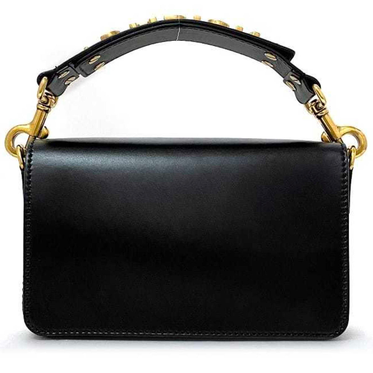 Christian Dior Black Leather Clutch Bag Handbag (Pre-Owned)