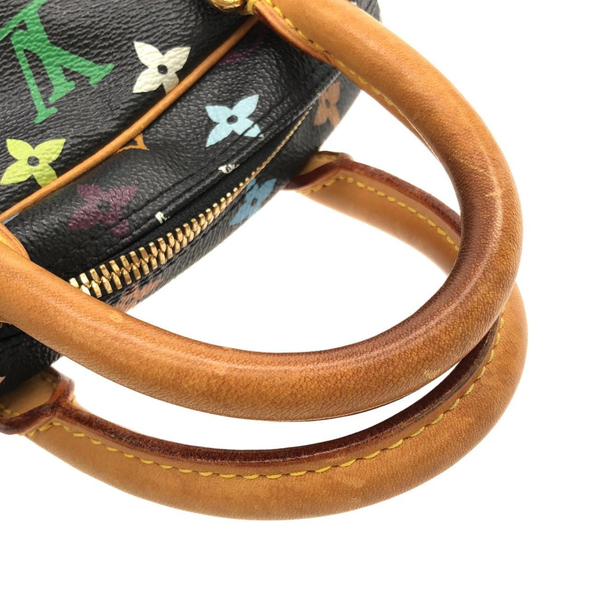 Louis Vuitton Black Coated Canvas Handbag (Pre-Owned)