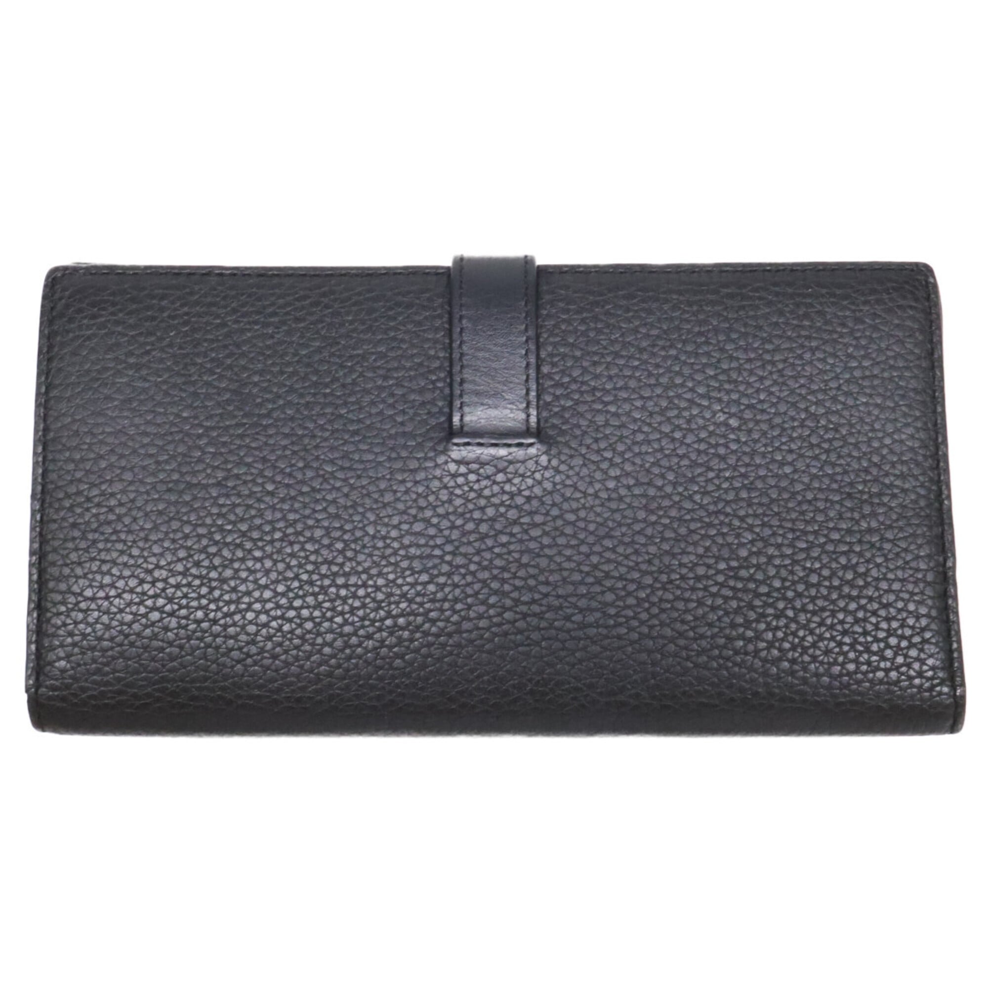 Loewe Black Leather Long Wallet (Bi-Fold) (Pre-Owned)