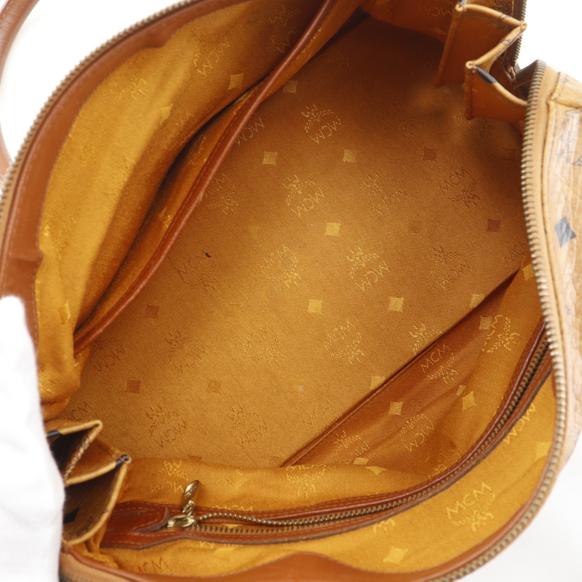 Mcm Brown Pvc Boston Bag Handbag (Pre-Owned)