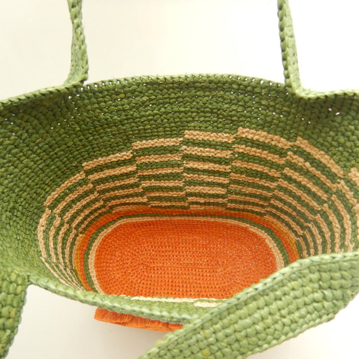 Loewe Beige Khaki Raffia Leather Tote Bag (Pre-Owned)