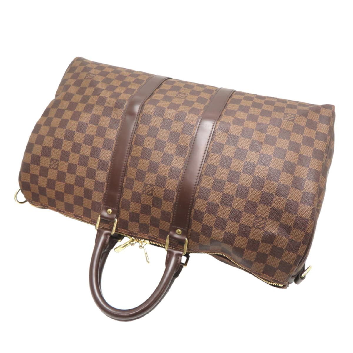 Louis Vuitton Brown Damier Canvas Boston Bag (Pre-Owned)