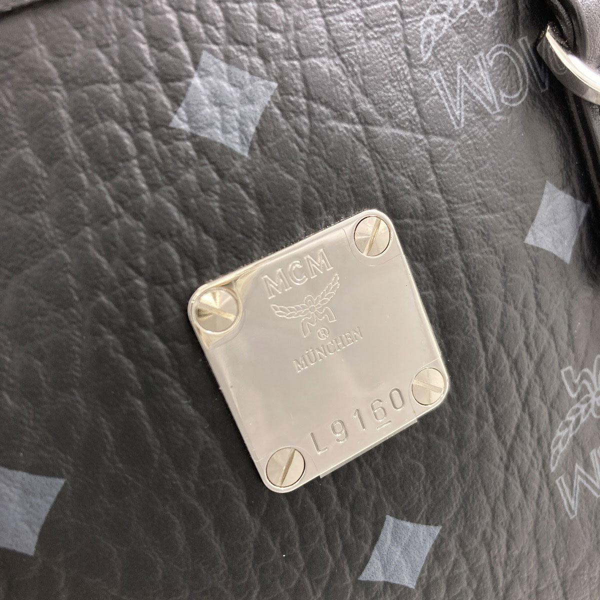 Mcm Black Pvc Handbag (Pre-Owned)