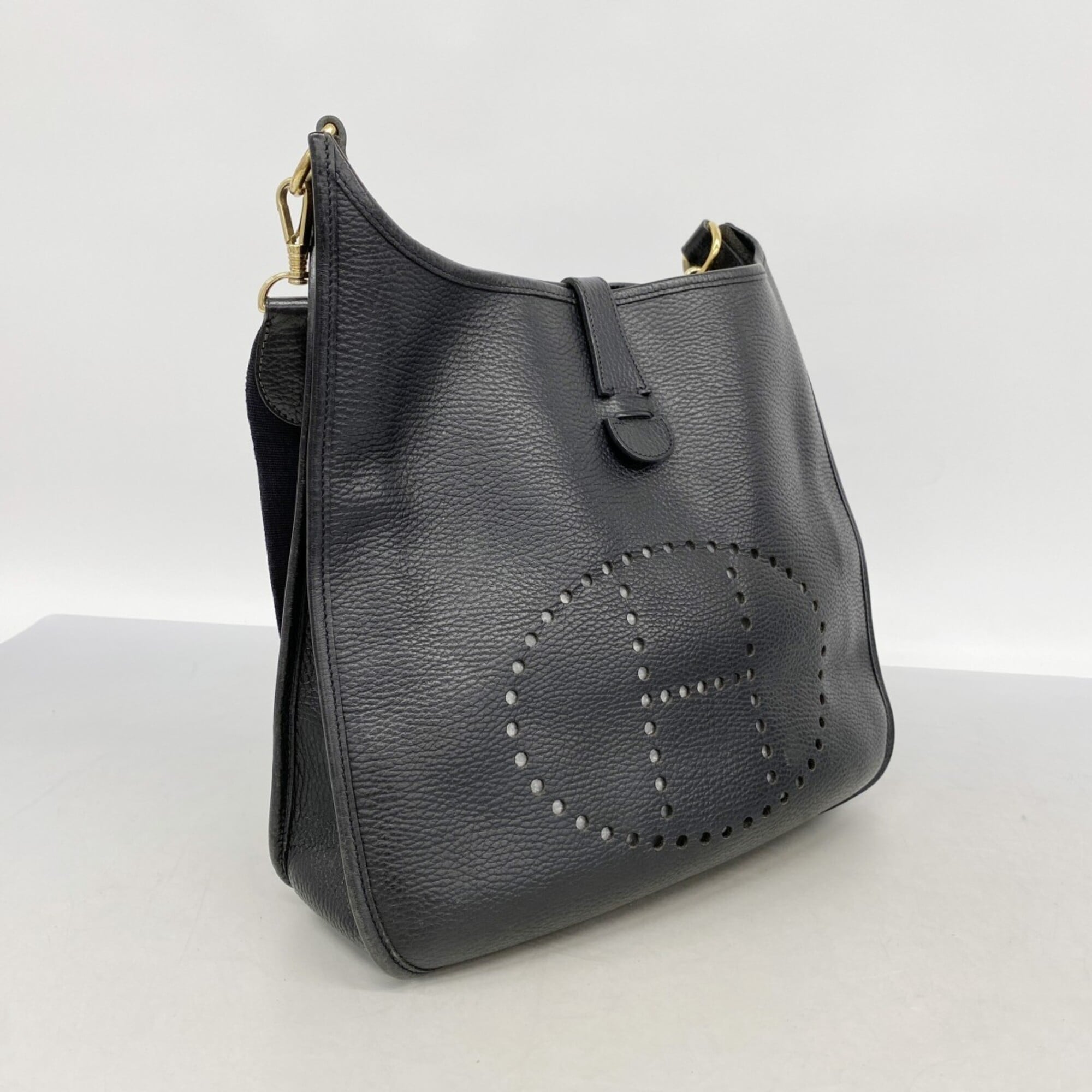Hermes Black Ardennes Leather Shoulder Bag (Pre-Owned)