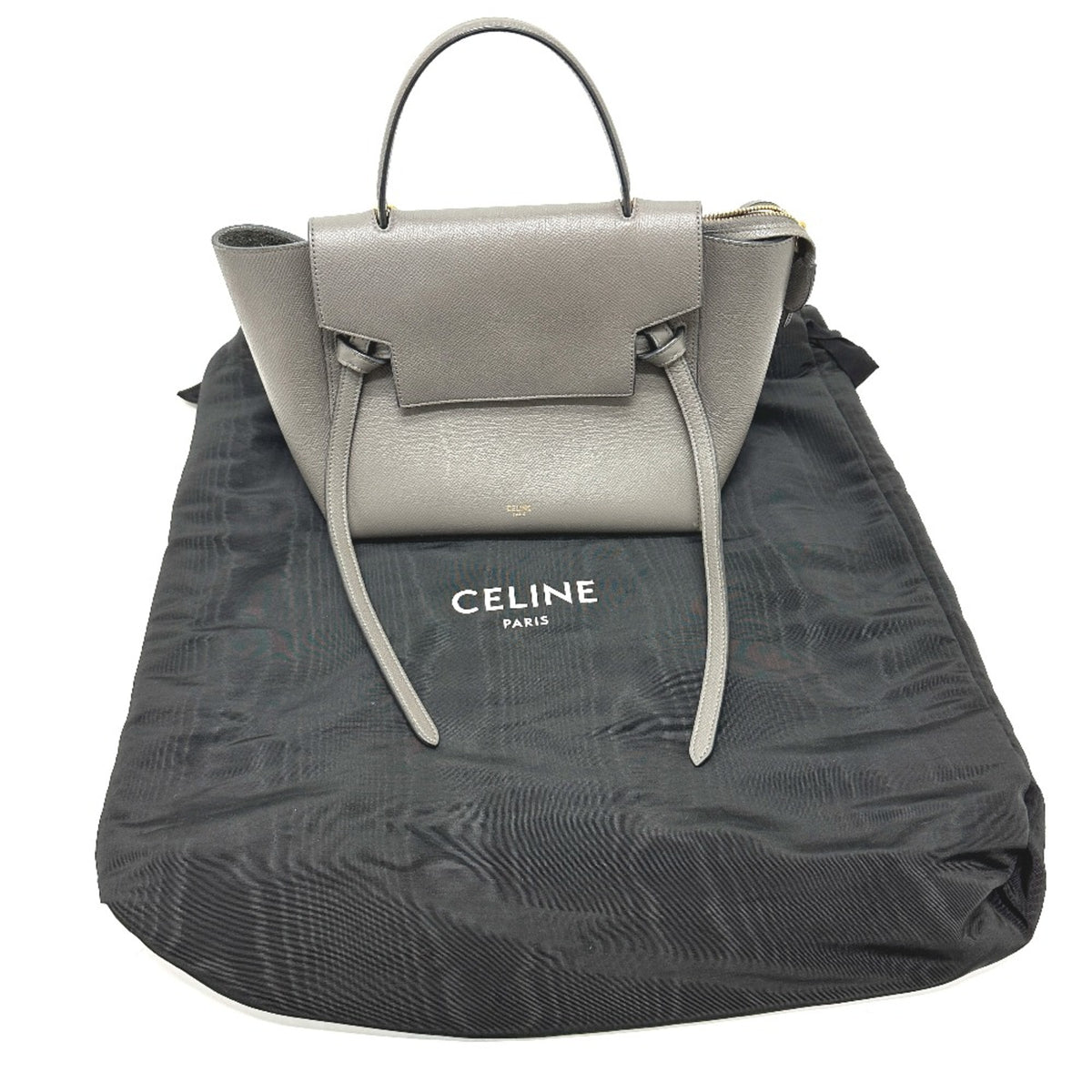 Celine Gray Leather Handbag (Pre-Owned)