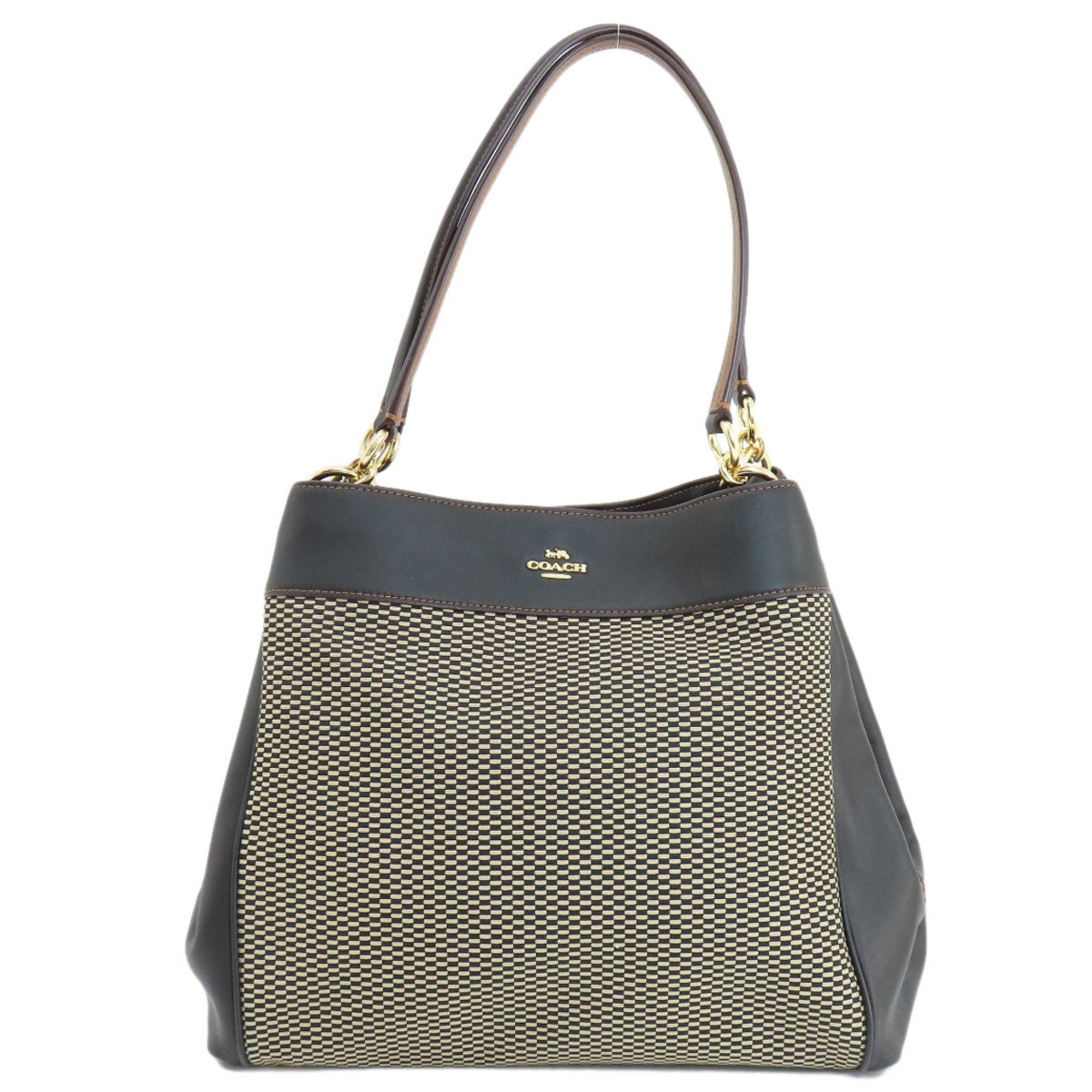 Coach Black Canvas Tote Bag (Pre-Owned)