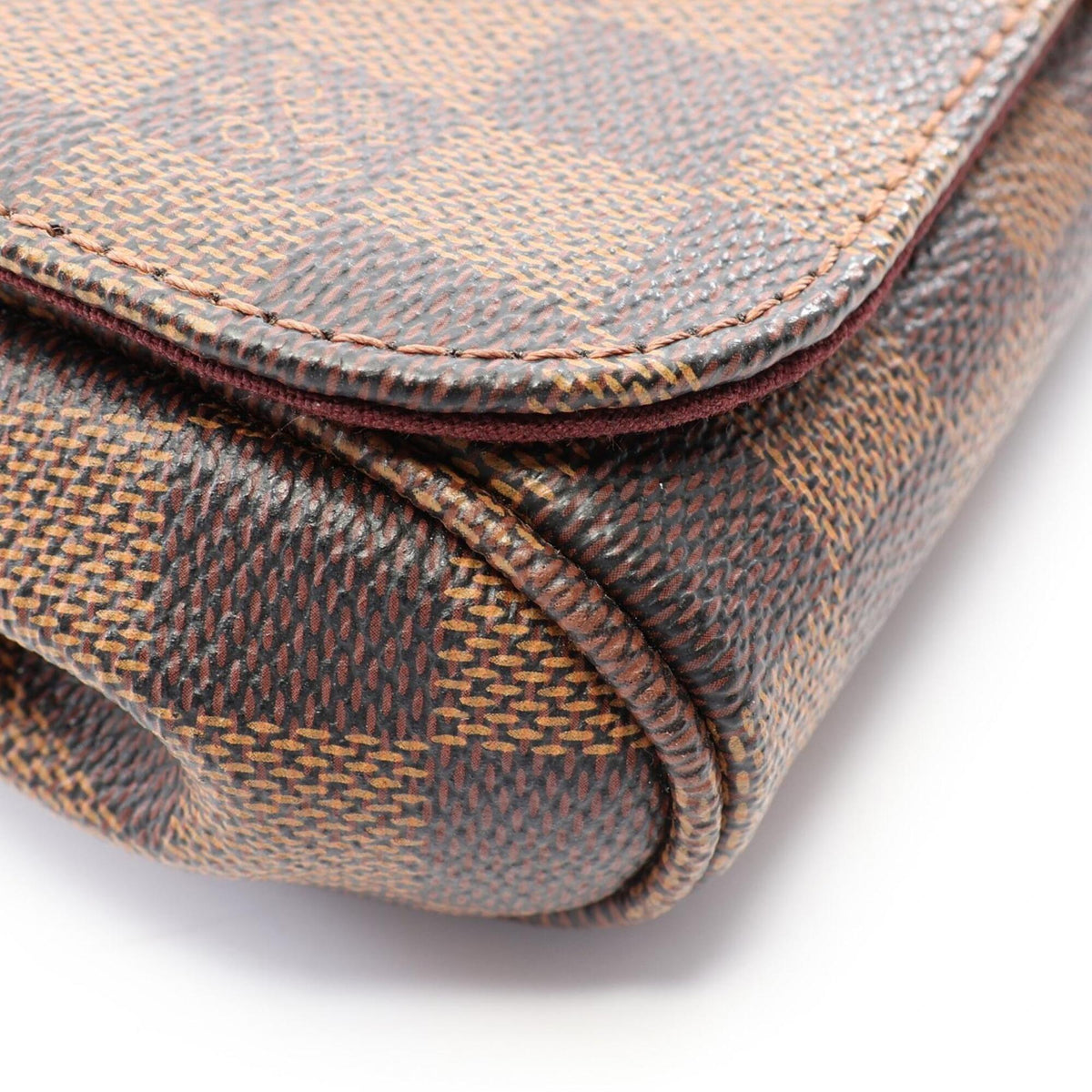 Louis Vuitton Brown Damier Canvas Coated Canvas Leather Handbag (Pre-Owned)