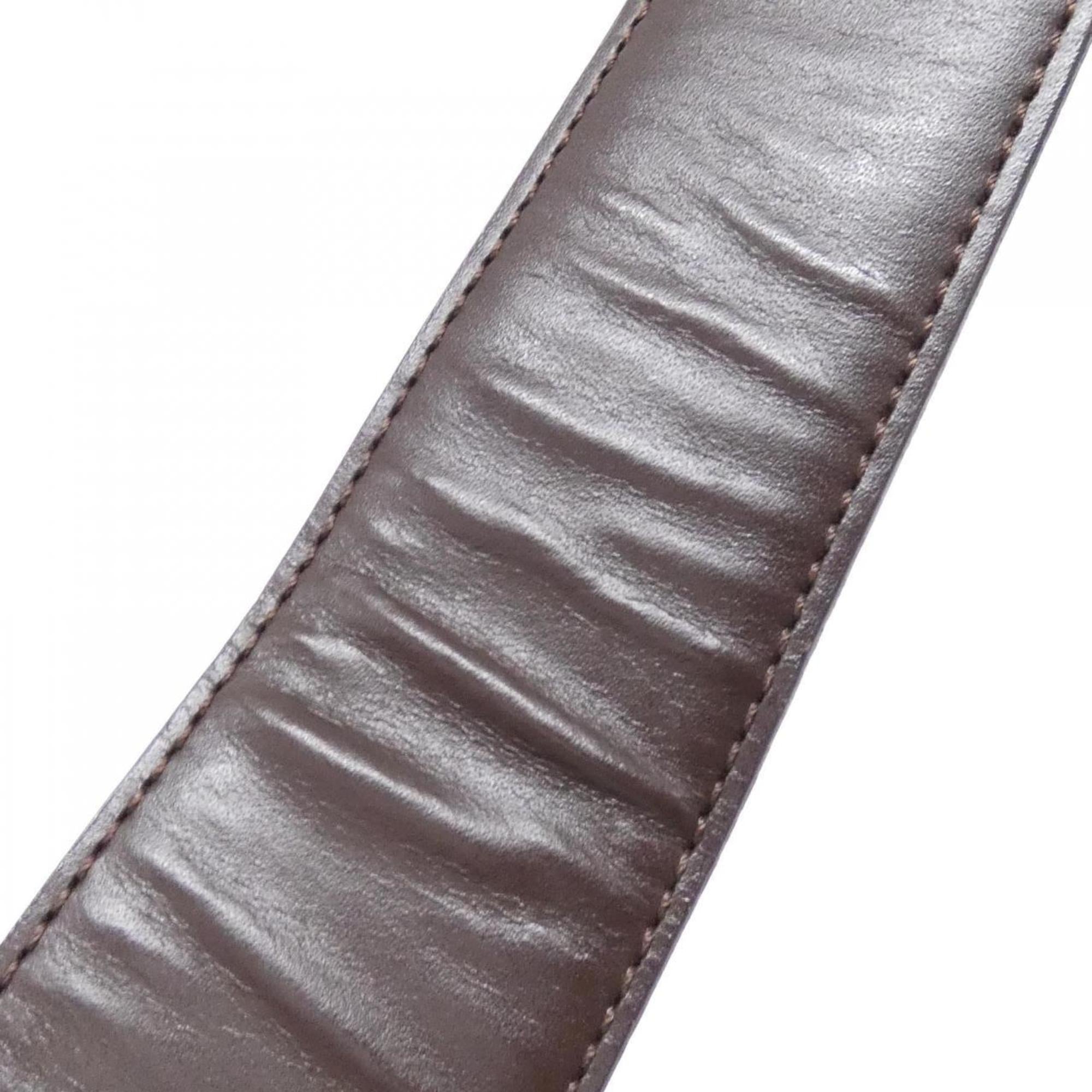 Louis Vuitton Brown Moka Leather Shoulder Bag (Pre-Owned)