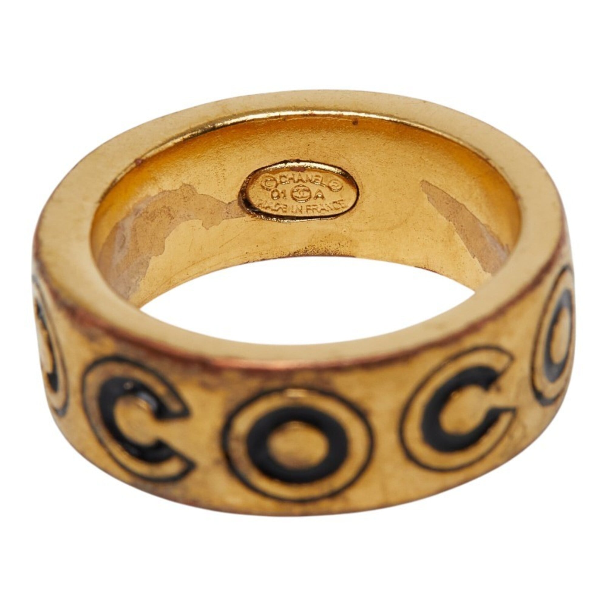 Chanel Gold Band Ring (Pre-Owned)