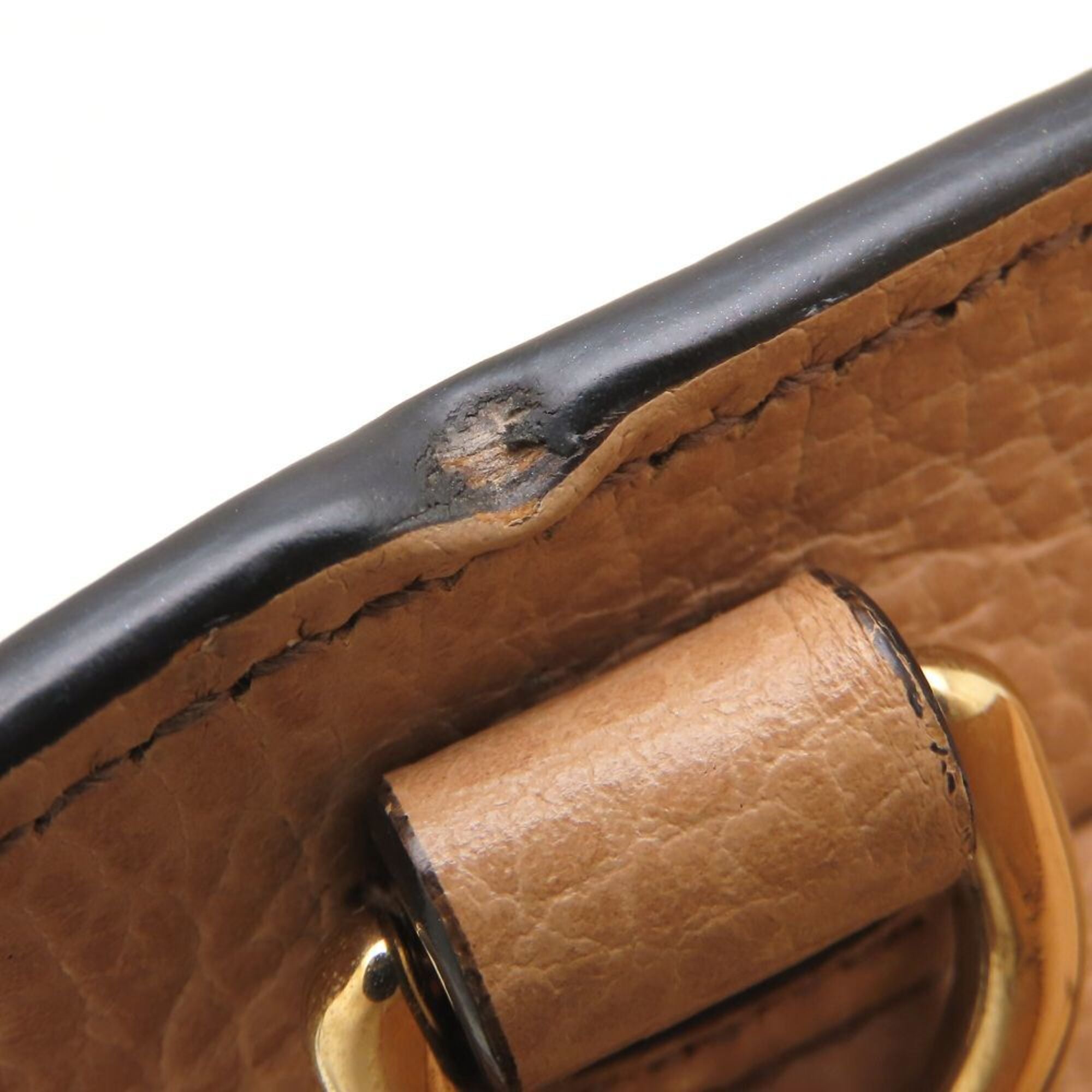 Gucci Beige Leather Handbag (Pre-Owned)