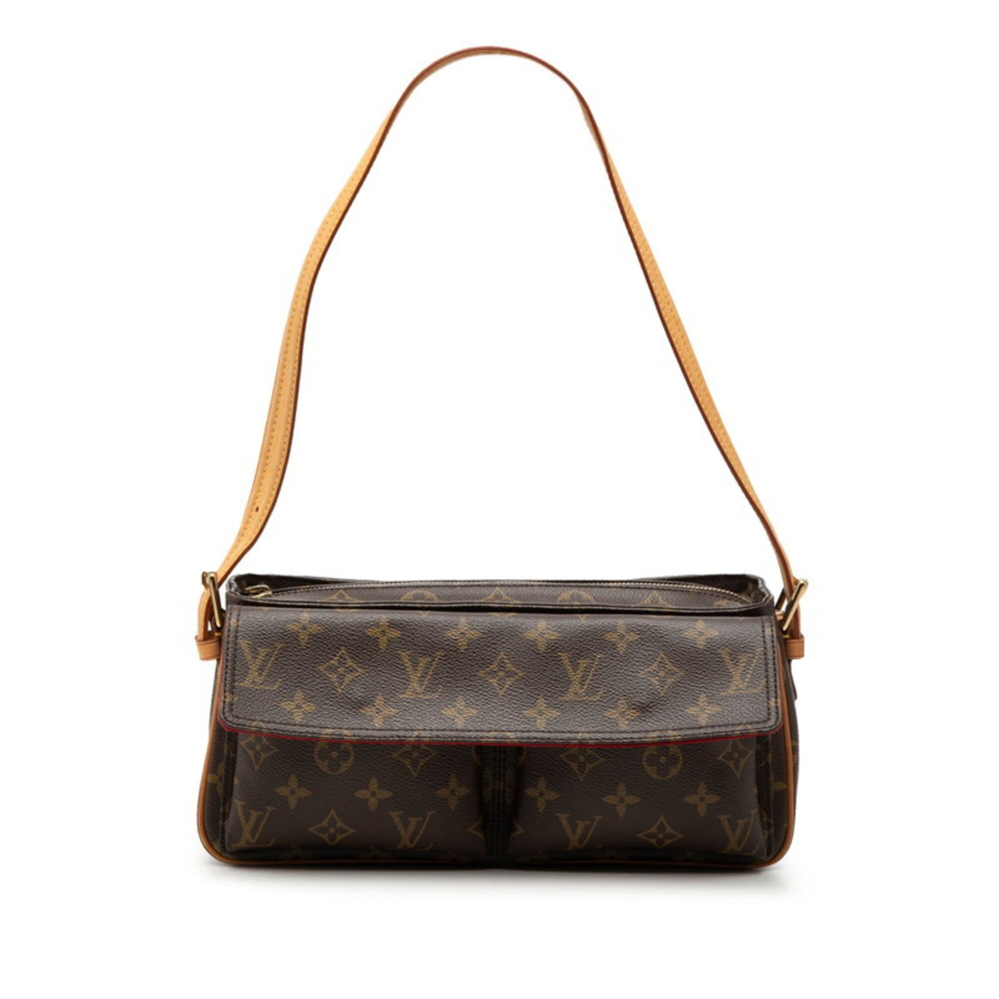 Louis Vuitton Brown Pvc Leather Shoulder Bag (Pre-Owned)