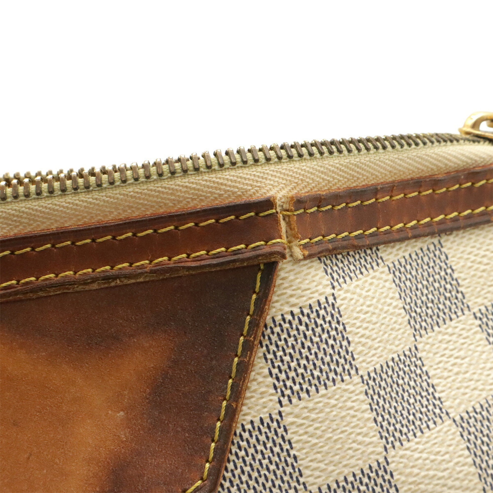 Louis Vuitton Damier Azur Ivory Damier Azur Shoulder Bag (Pre-Owned)