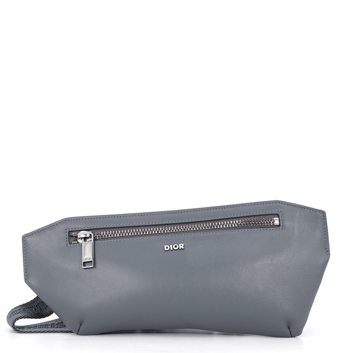 Christian Dior Gray Leather Sling Bag (Pre-Owned)