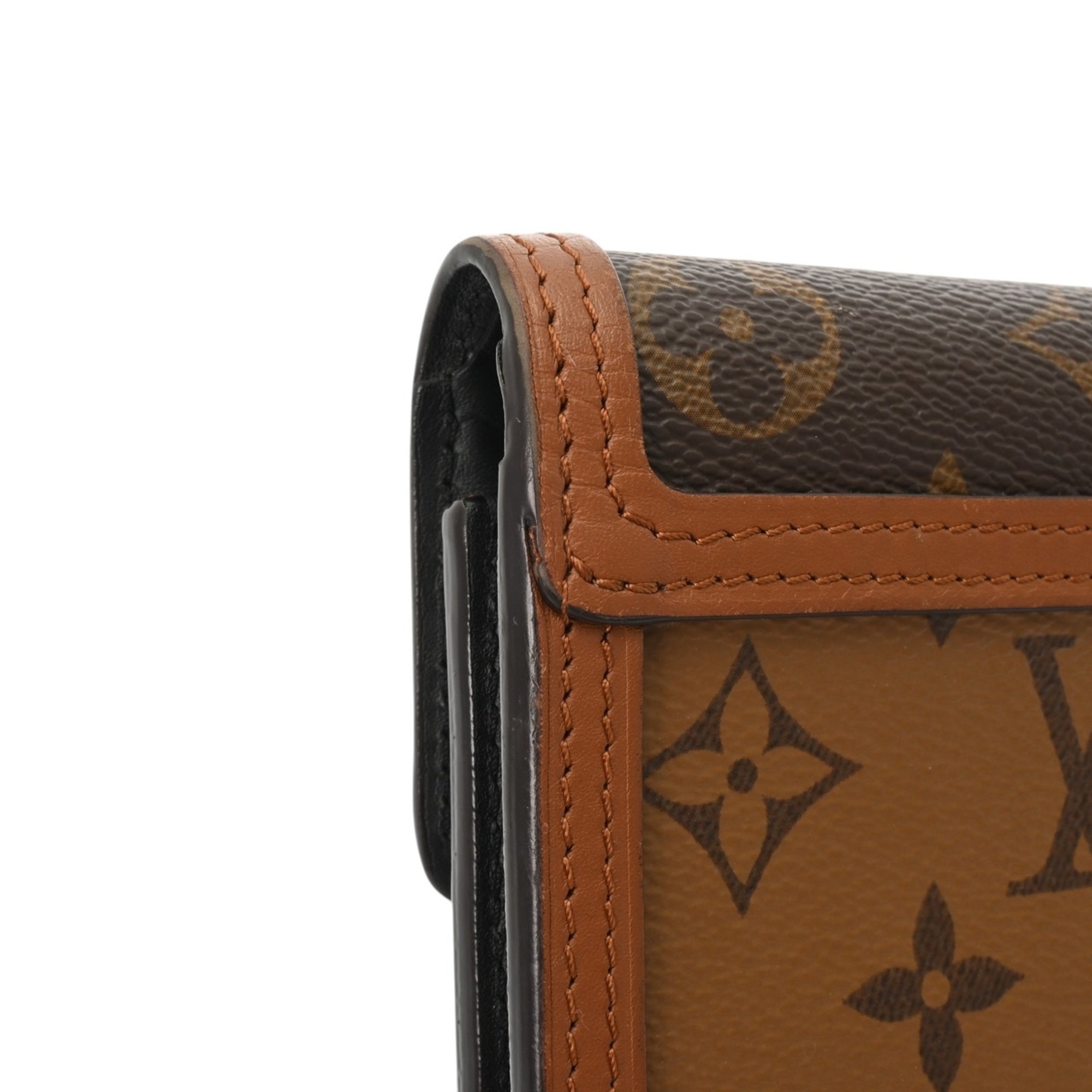 Louis Vuitton Brown Monogram Wallet (Tri-Fold) (Pre-Owned)