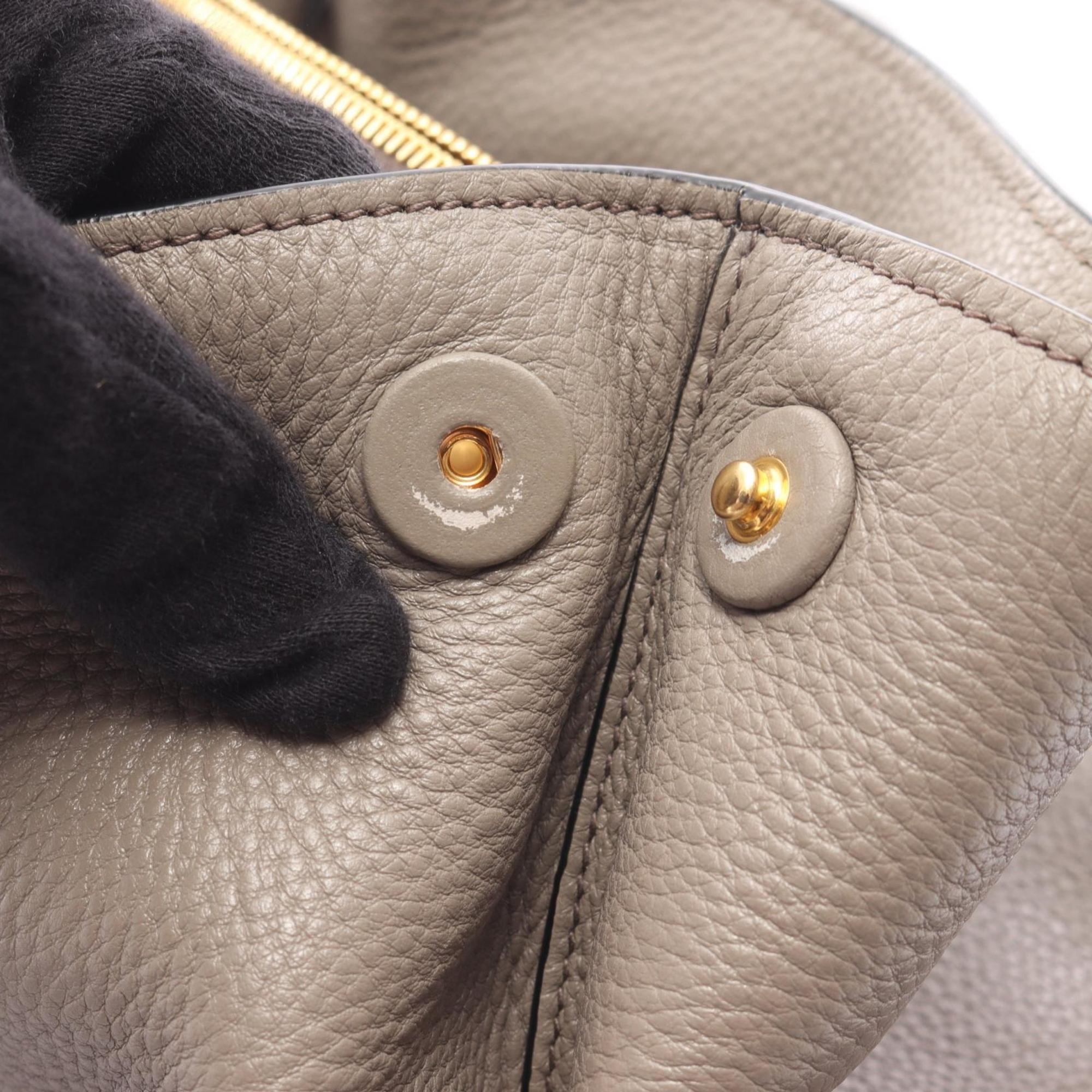 Prada Beige Leather Handbag (Pre-Owned)