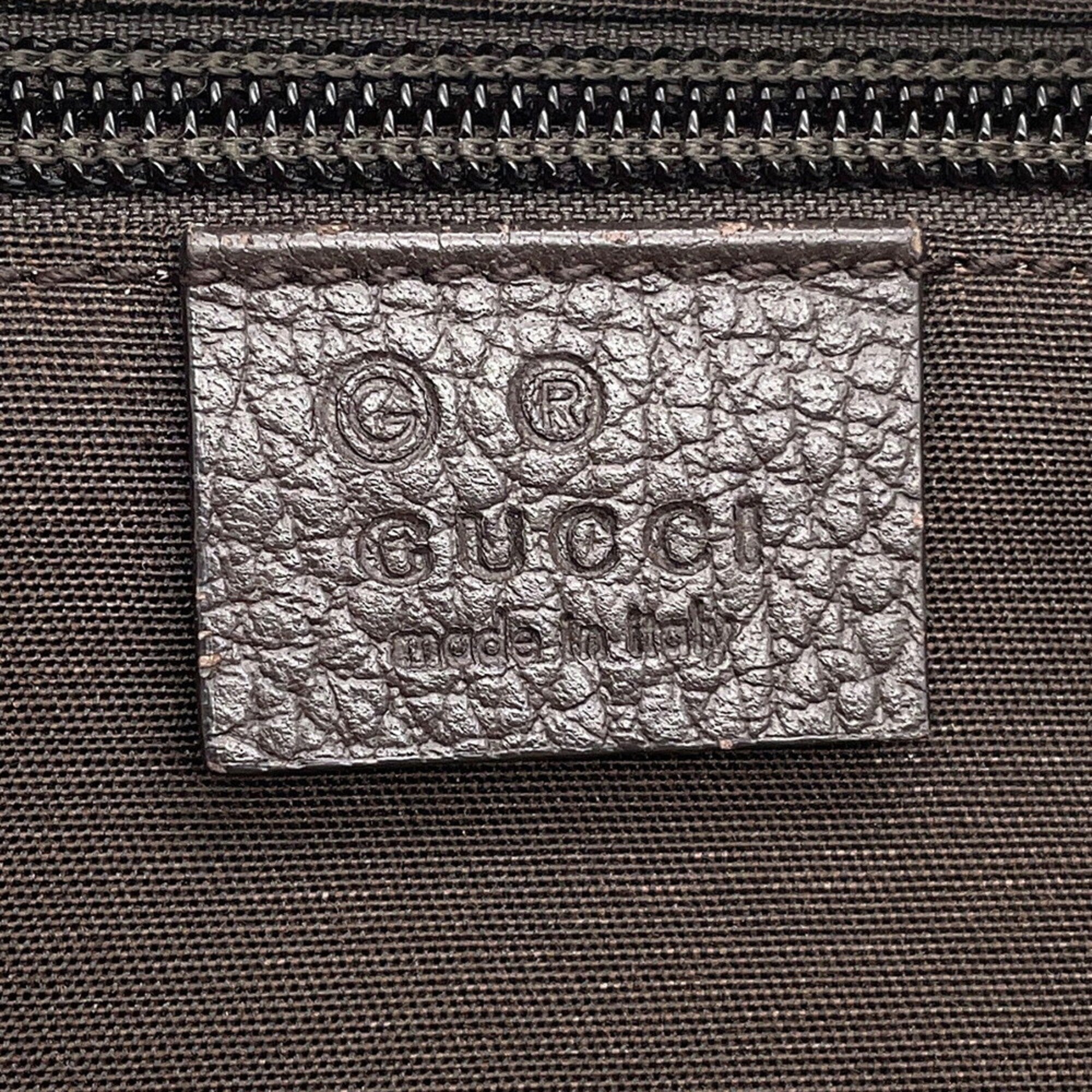 Gucci Beige Brown Gg Canvas Backpack Handbag (Pre-Owned)