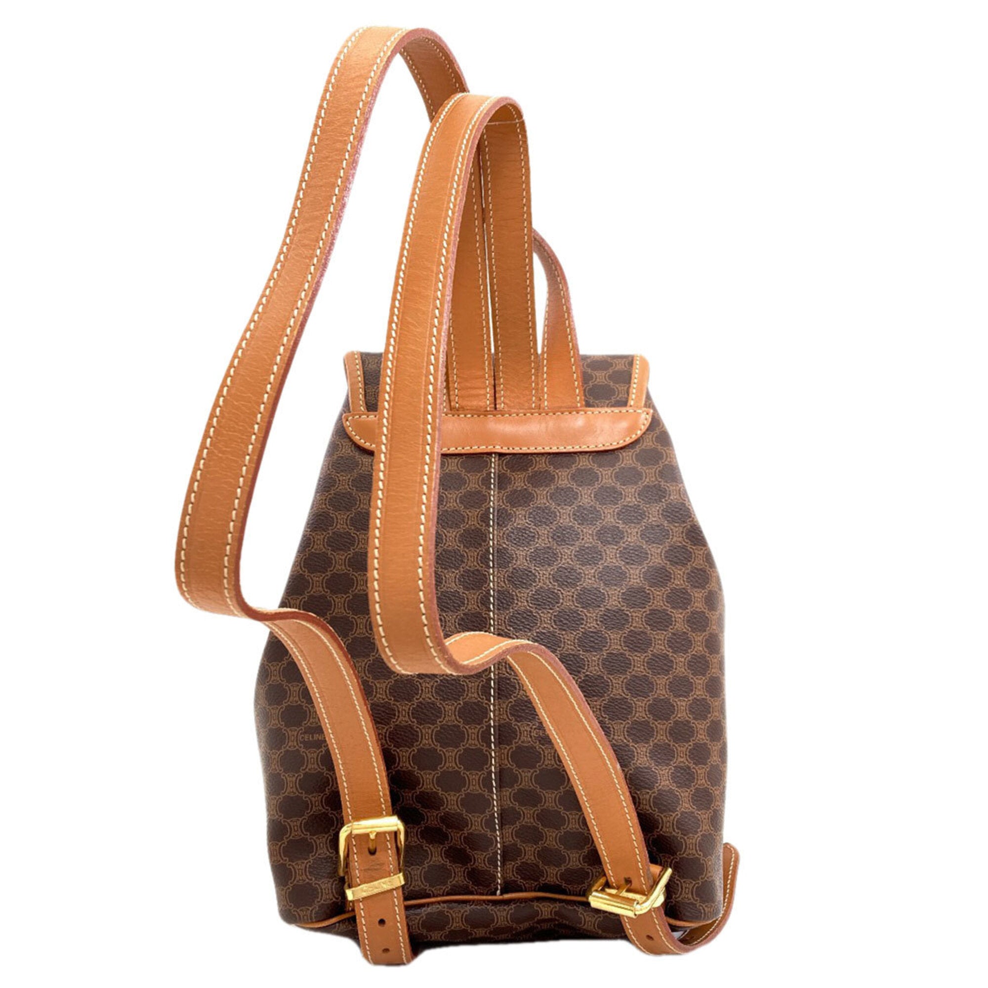 Celine Brown Pvc Backpack (Pre-Owned)
