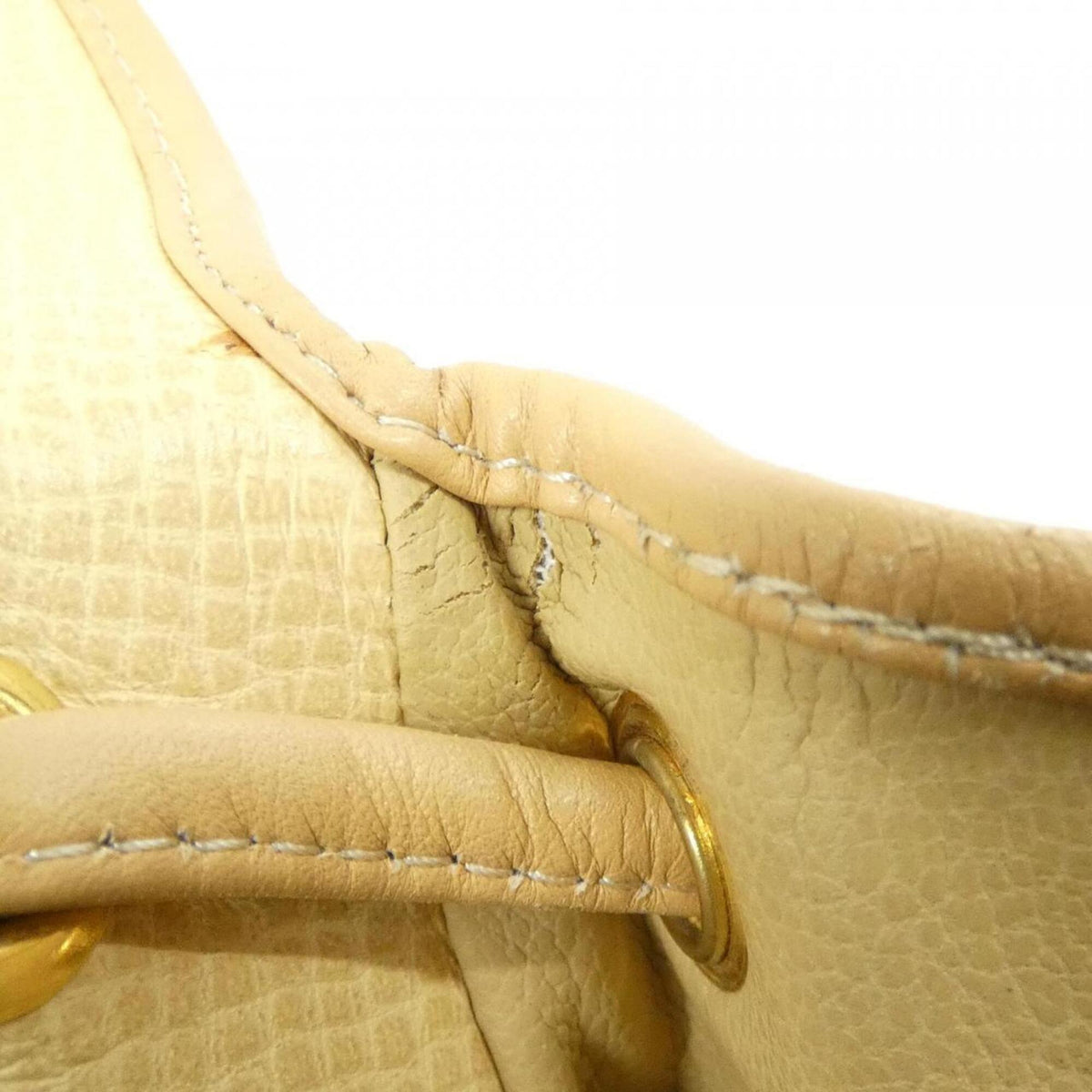 Christian Dior Beige Leather Backpack (Pre-Owned)