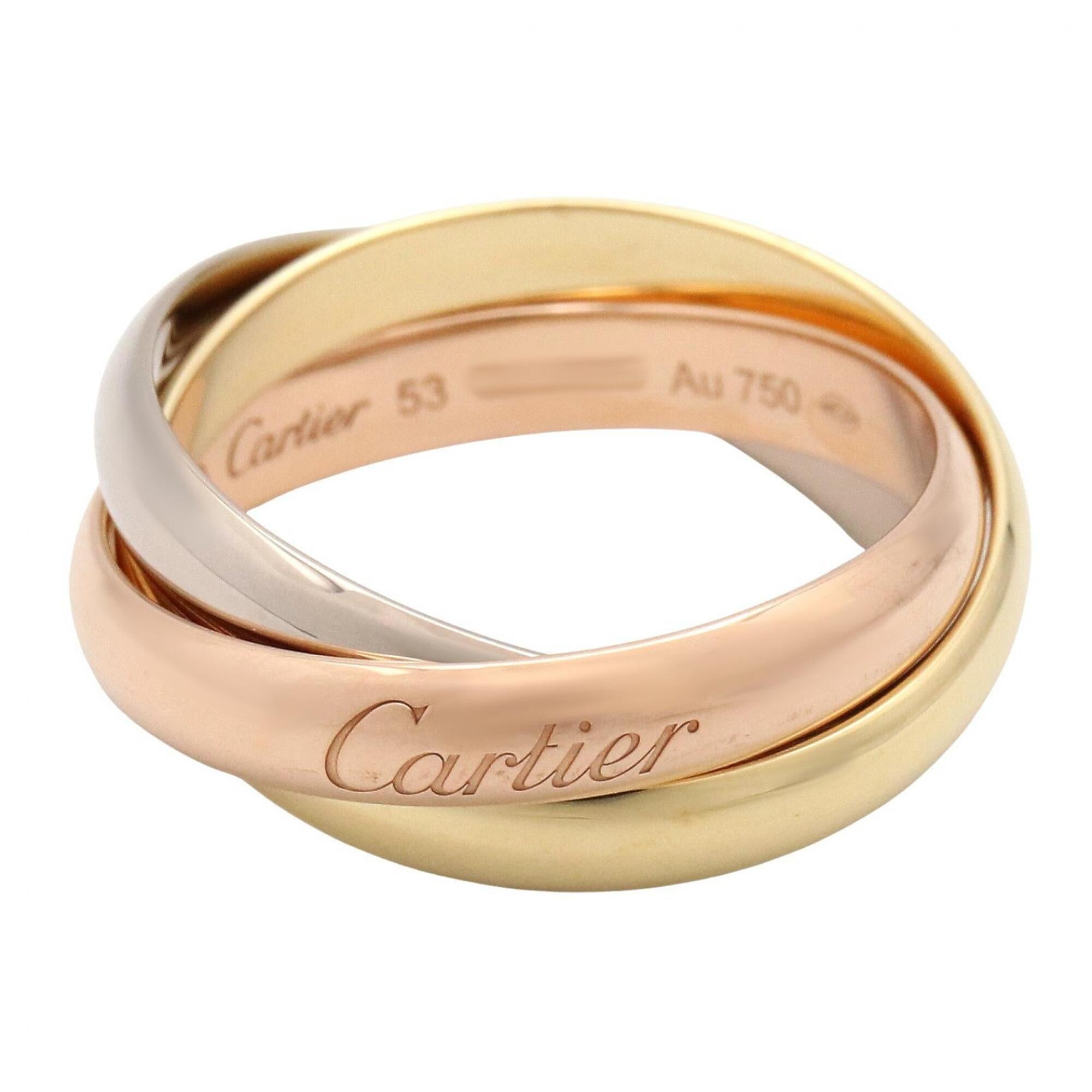 Cartier Gold Silver Yellow Gold (18K) Pink Gold (18K) White Gold (18K) Band Ring (Pre-Owned)