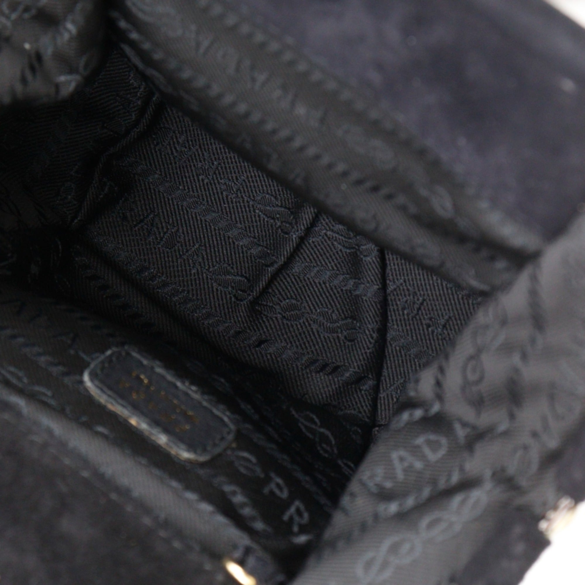 Prada Black Satin Shoulder Bag (Pre-Owned)