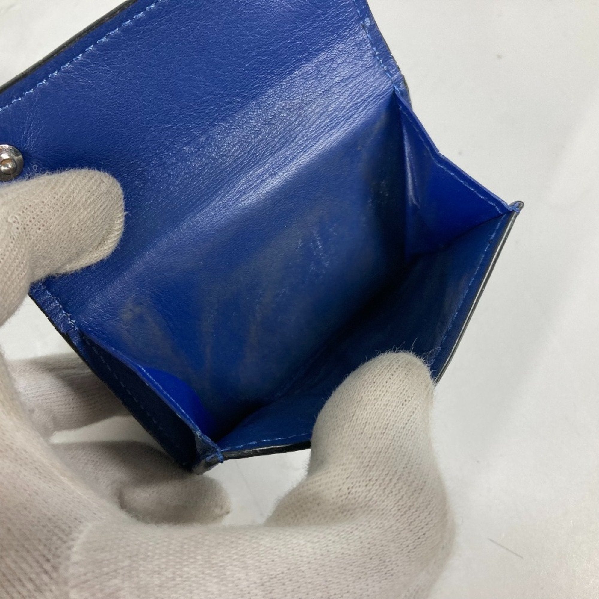 Louis Vuitton Blue Taigarama Monogram Wallet (Tri-Fold) (Pre-Owned)