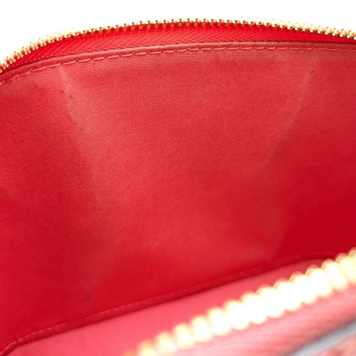 Louis Vuitton Rose Litchi Patent Leather Handbag (Pre-Owned)