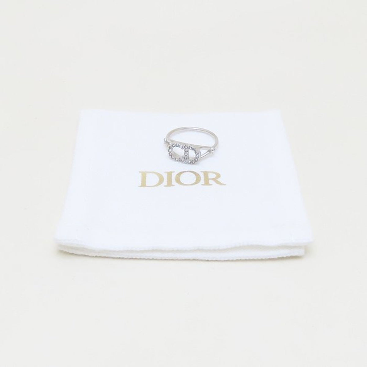 Christian Dior Silver Metal Band Ring (Pre-Owned)