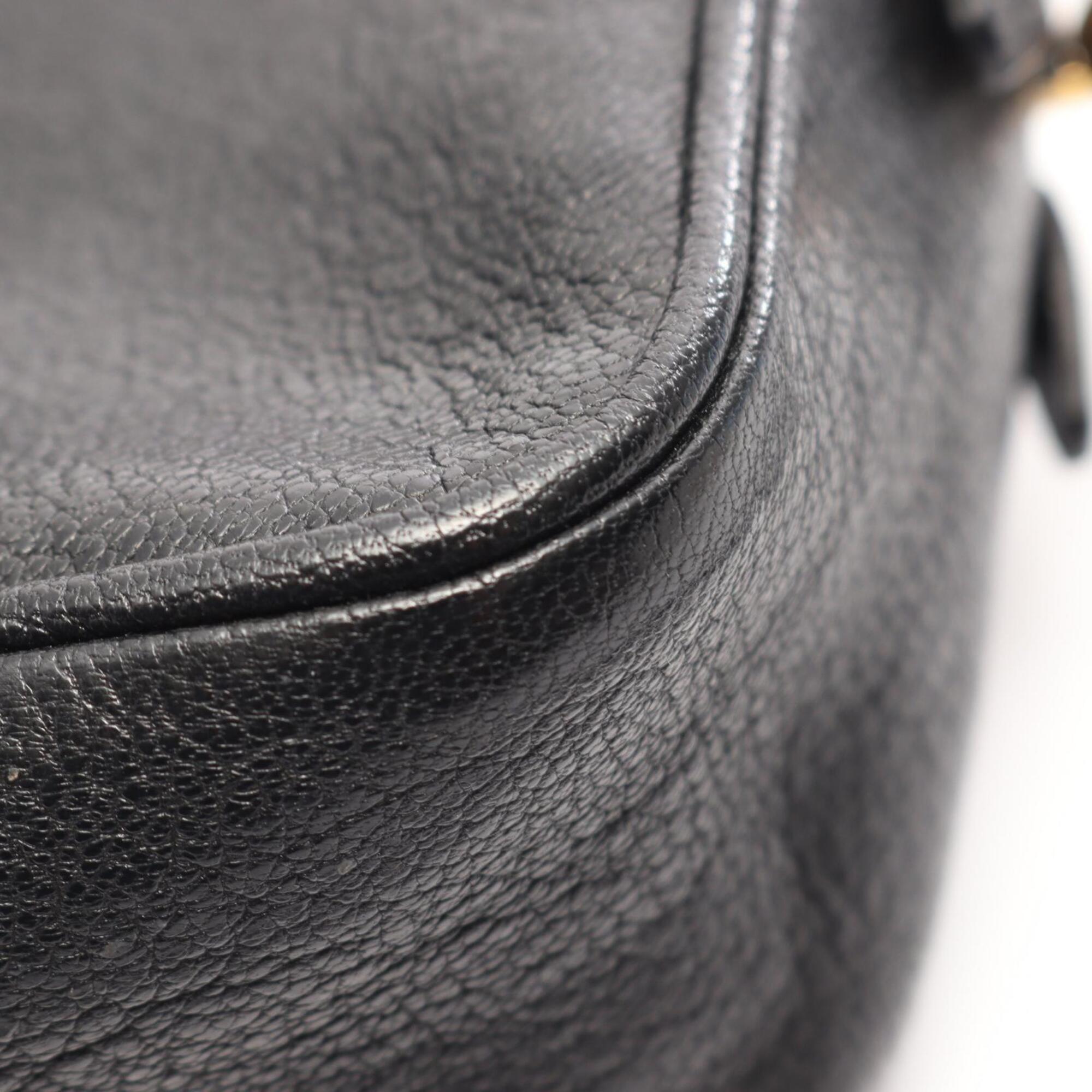 Miu Miu Black Leather Handbag Shoulder Bag (Pre-Owned)