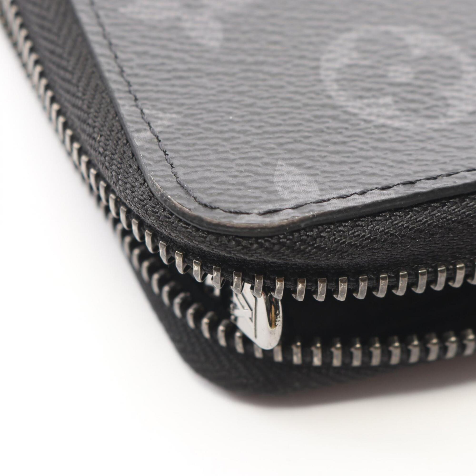 Louis Vuitton Black Leather Pvc Long Wallet (Bi-Fold) (Pre-Owned)