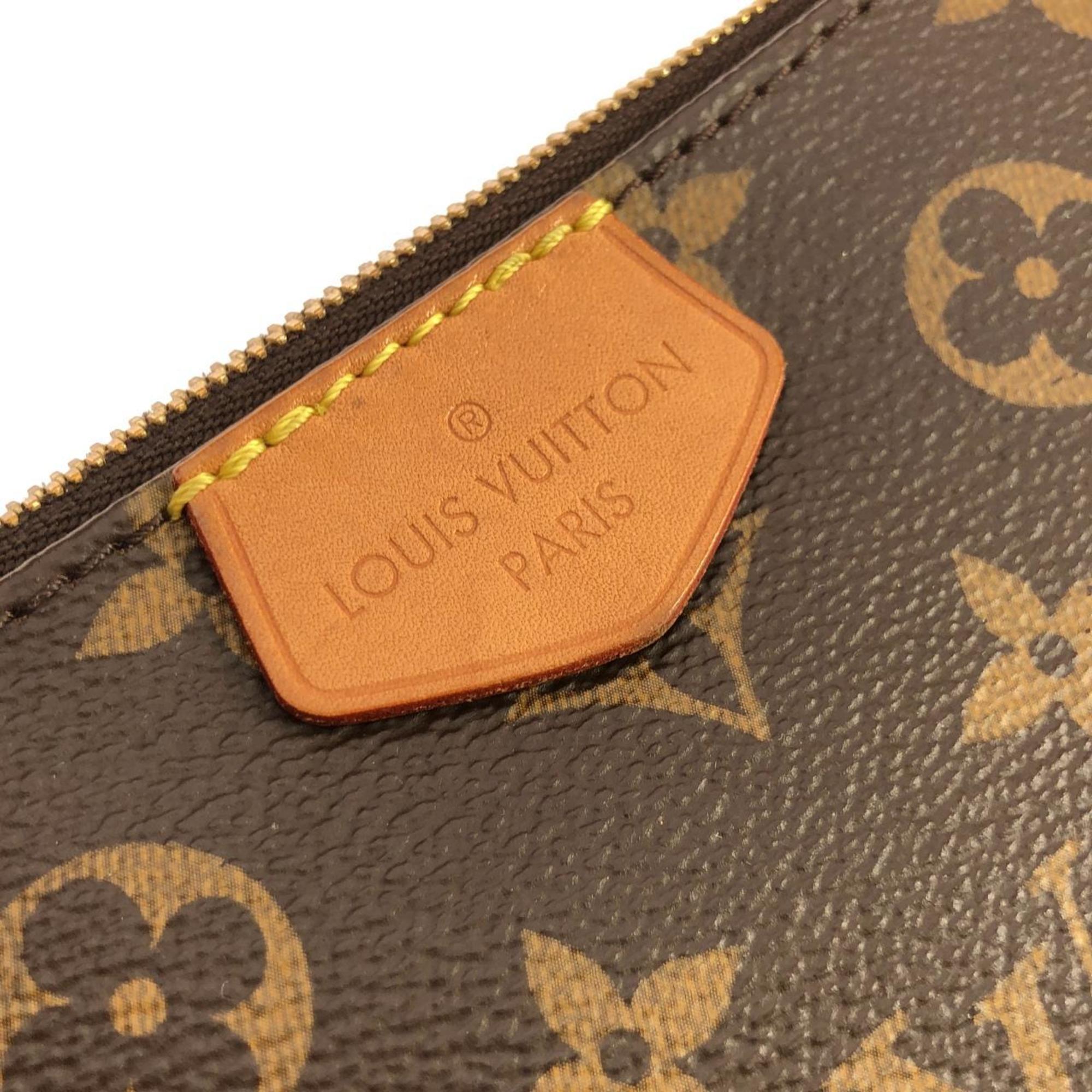 Louis Vuitton Brown Rose Clair Coated Canvas Pochette Shoulder Bag (Pre-Owned)