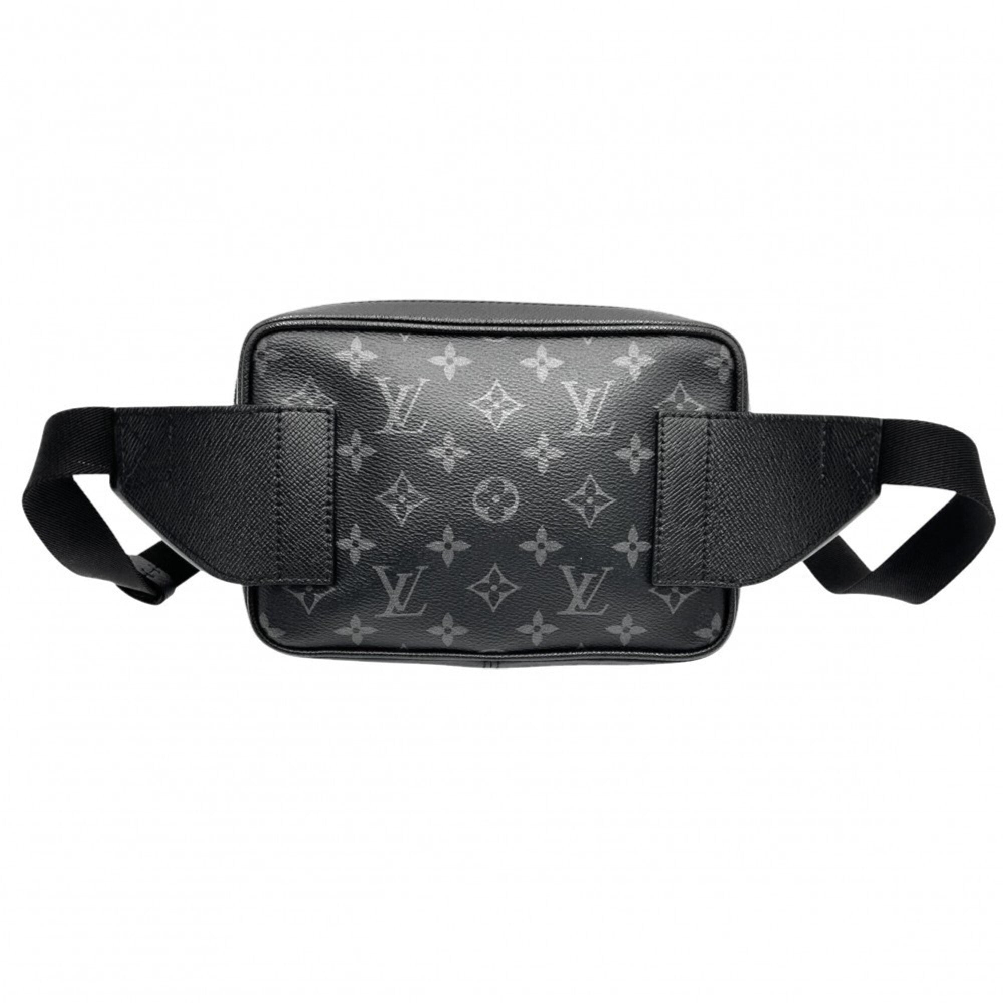 Louis Vuitton Noir Monogram Eclipse Taiga Leather Fanny Pack Pouch Sling Bag (Pre-Owned)