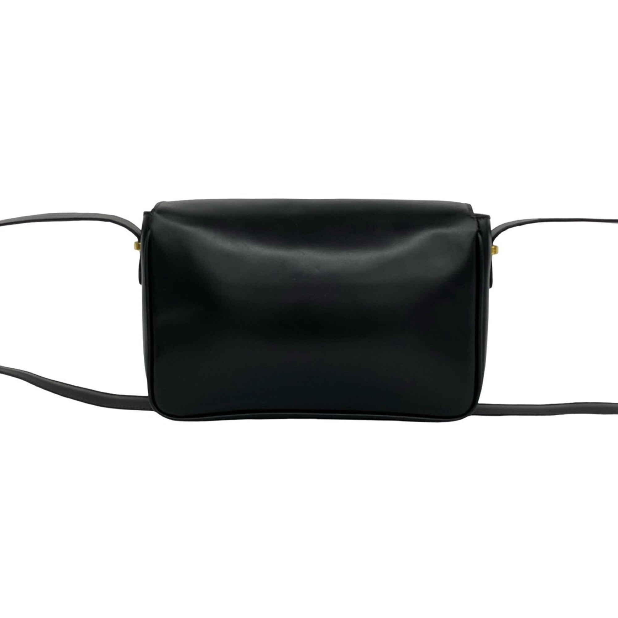 Celine Black Leather Pochette Shoulder Bag (Pre-Owned)