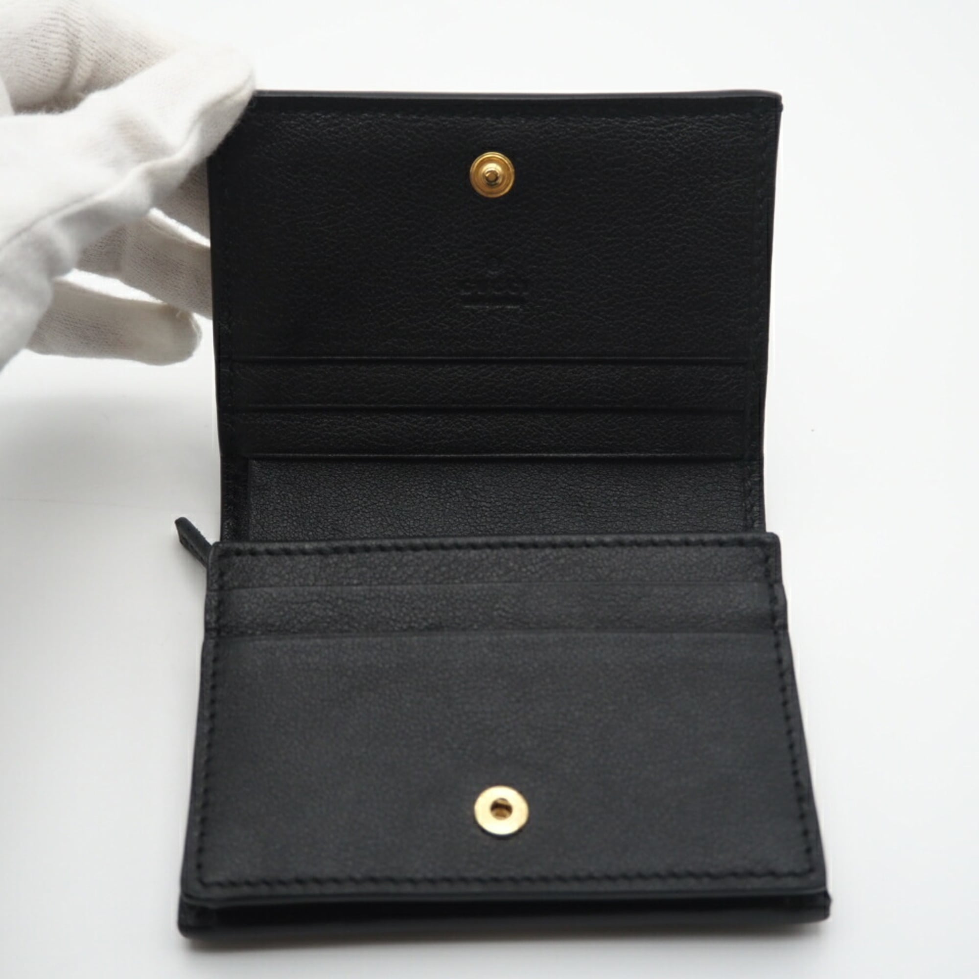 Gucci Black Leather Wallet (Bi-Fold) (Pre-Owned)