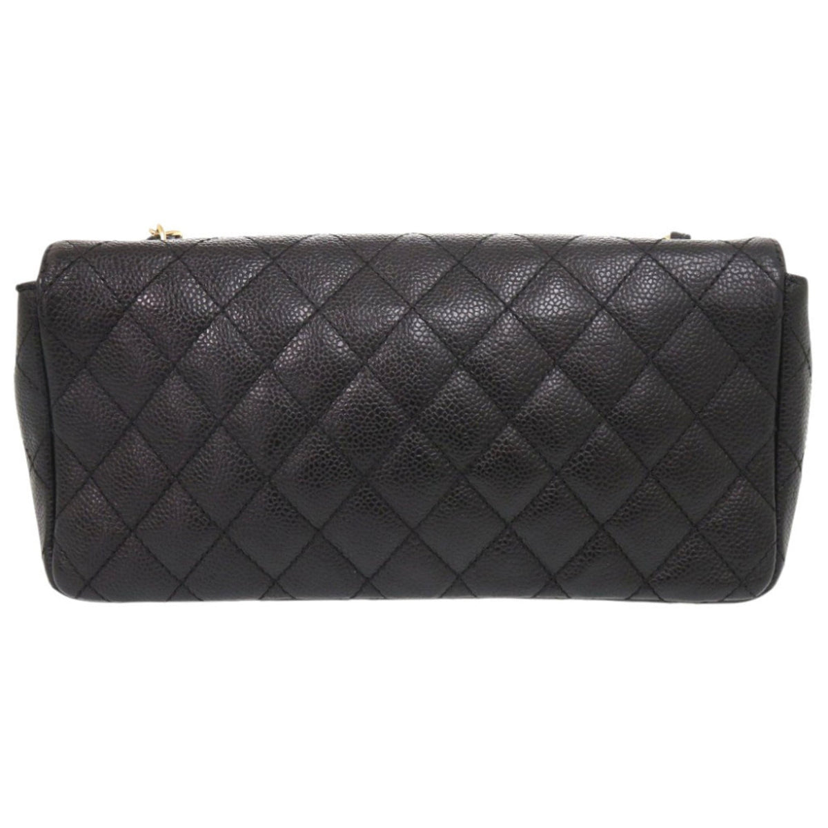 Chanel Black Grained Calfskin Shoulder Bag (Pre-Owned)