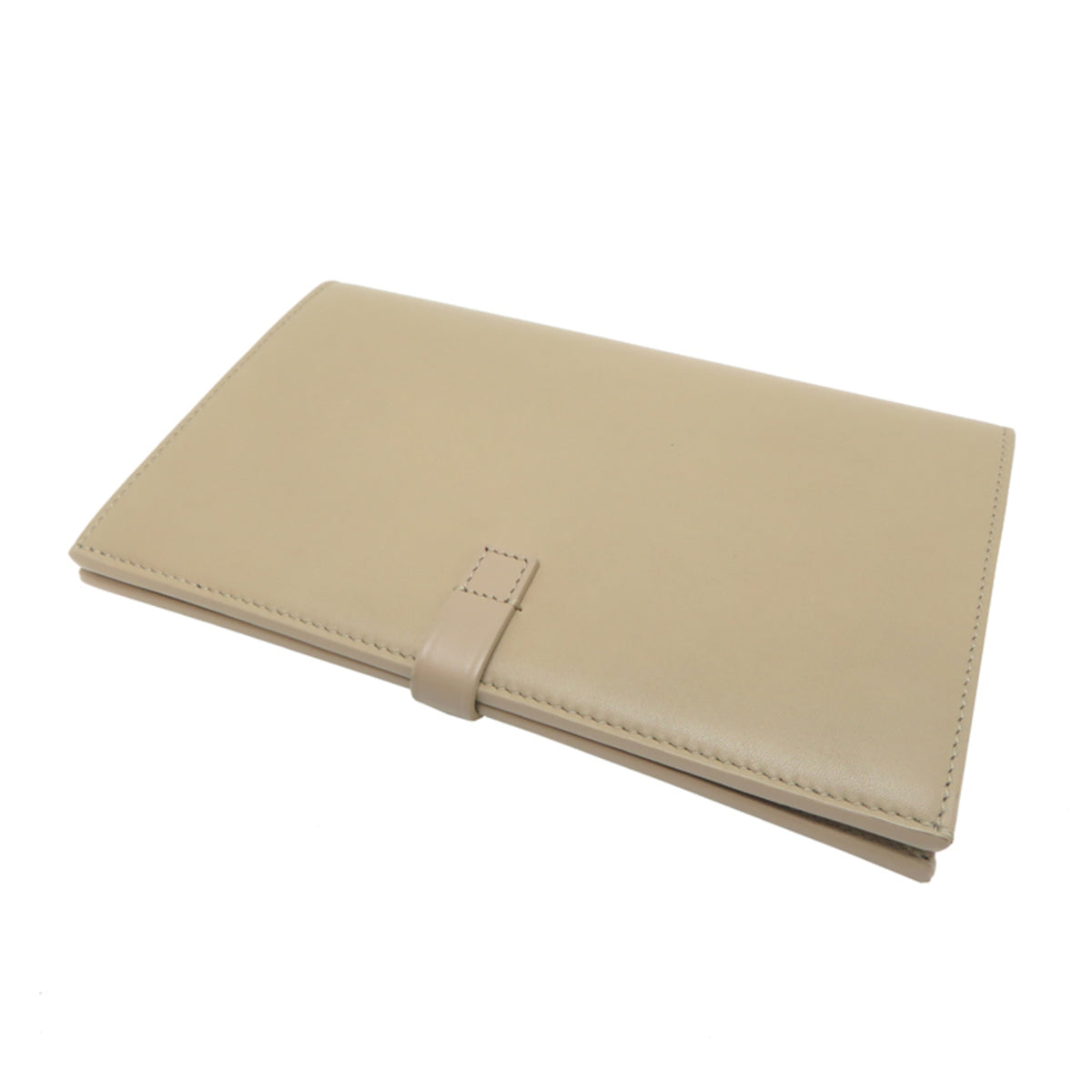 Celine Beige Leather Long Wallet (Bi-Fold) (Pre-Owned)