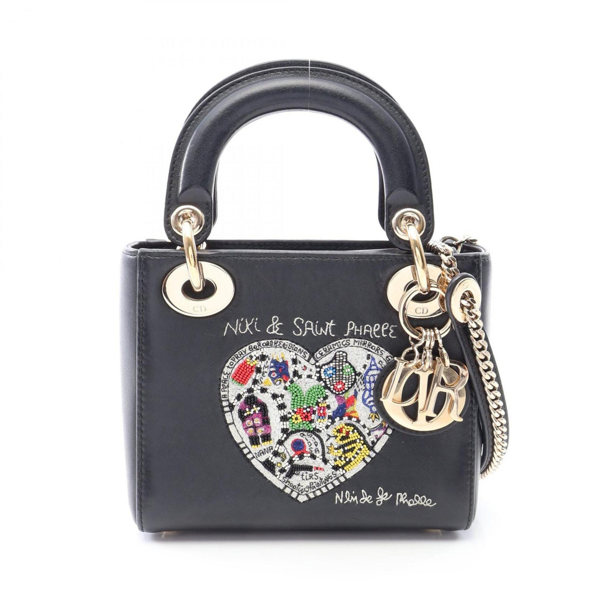 Christian Dior Black Leather Handbag (Pre-Owned)