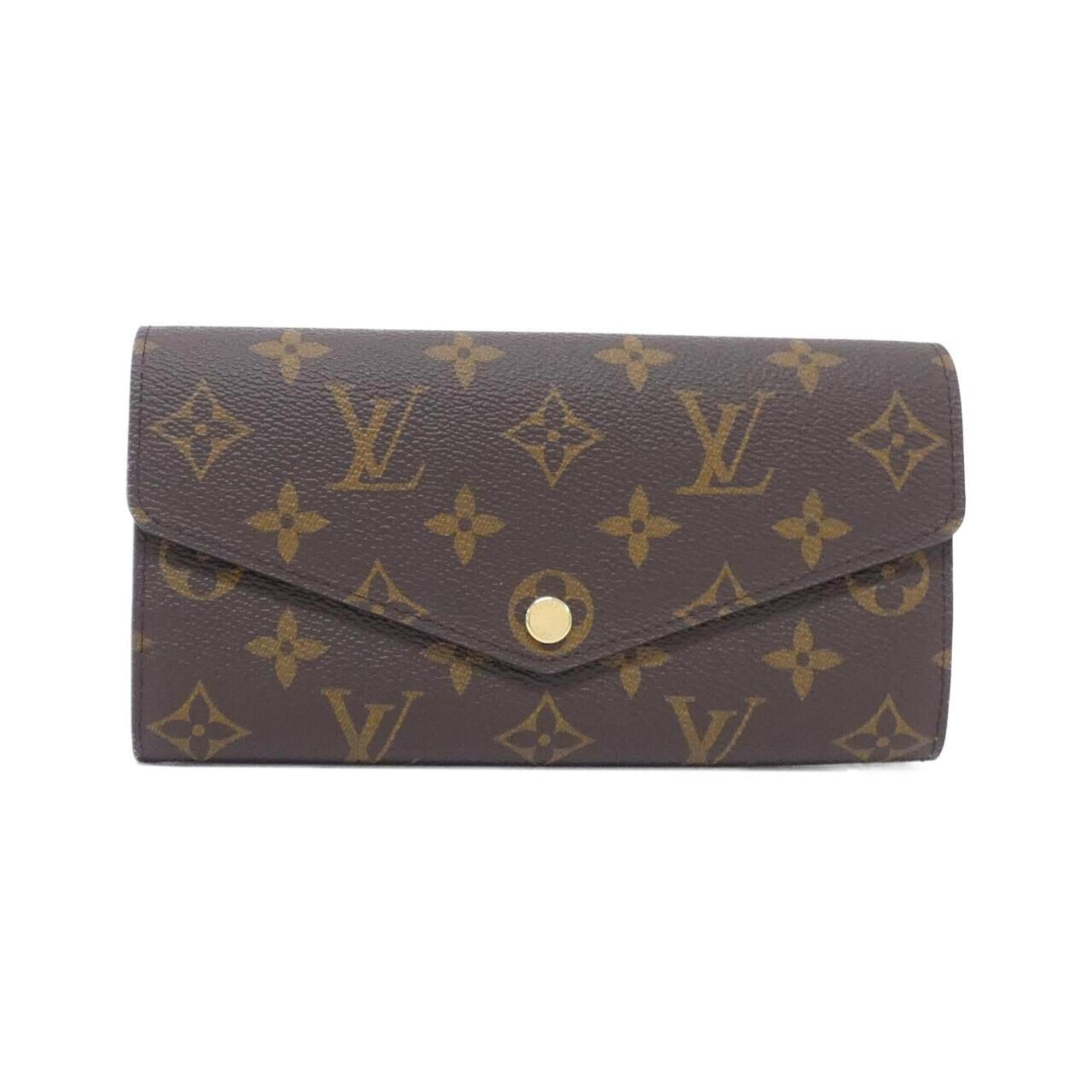 Louis Vuitton Marron Rose Ballerine Coated Canvas Long Wallet (Bi-Fold) (Pre-Owned)