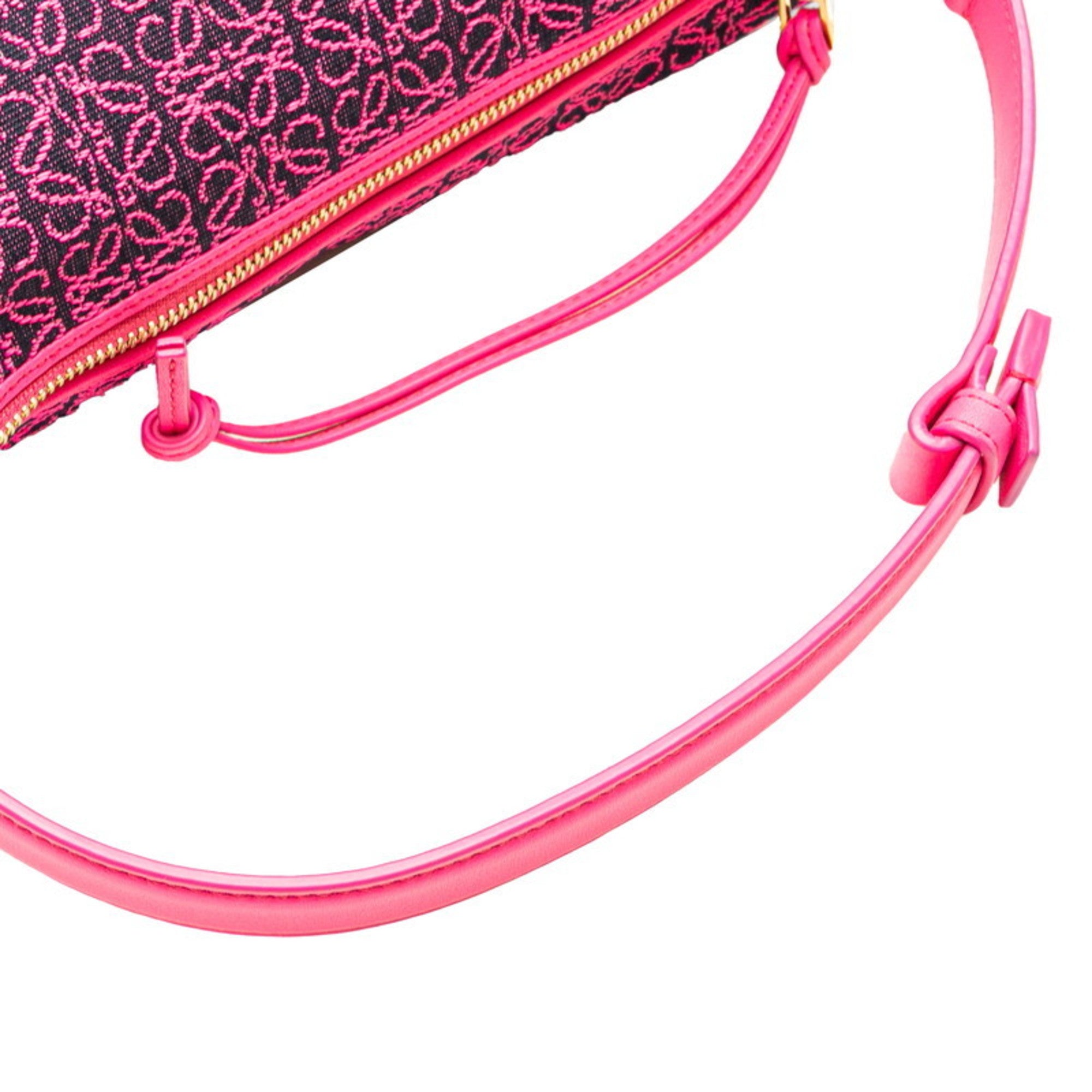 Loewe Pink Leather Jacquard Handbag (Pre-Owned)