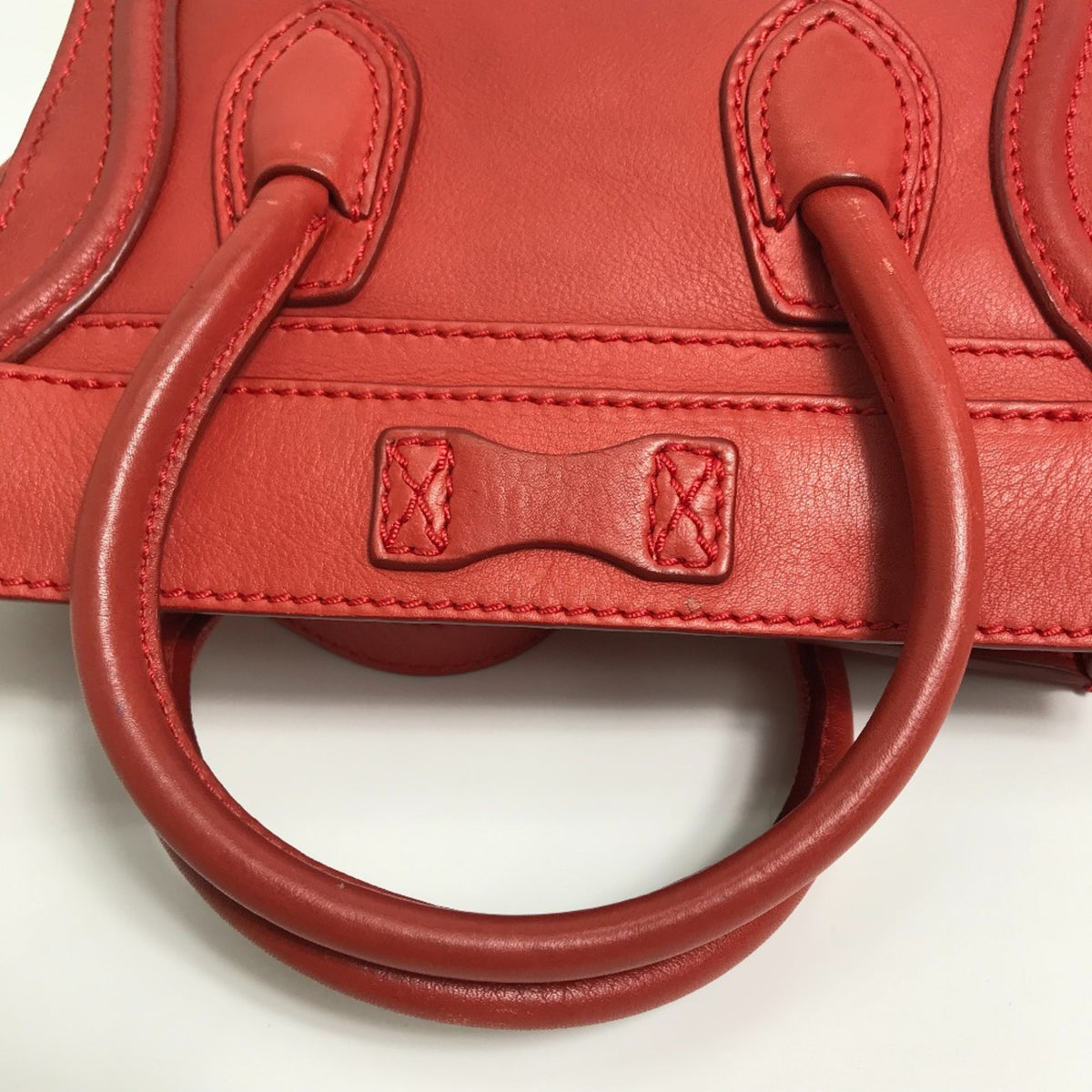 Celine Red Leather Handbag (Pre-Owned)