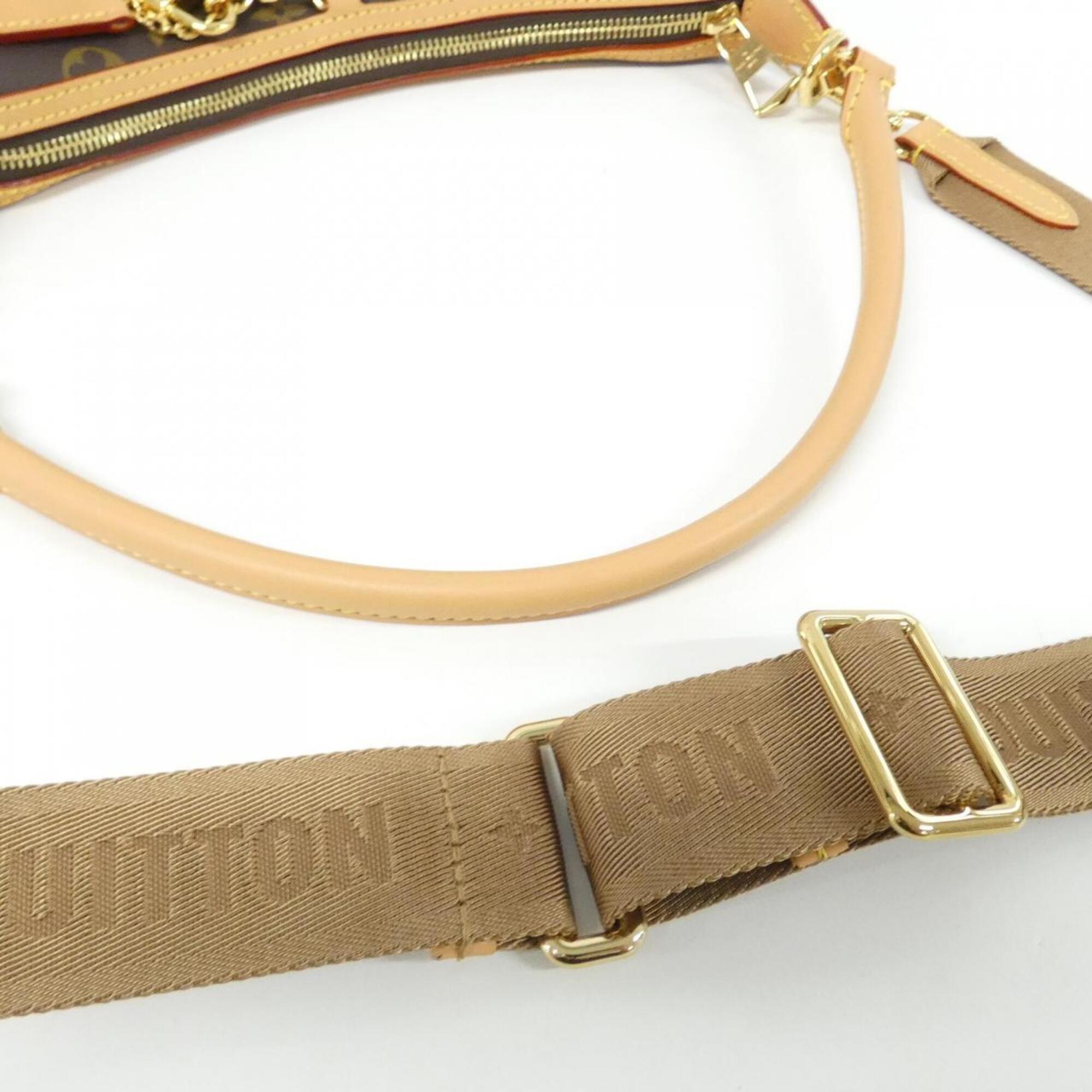 Louis Vuitton Marron Coated Canvas Shoulder Bag (Pre-Owned)