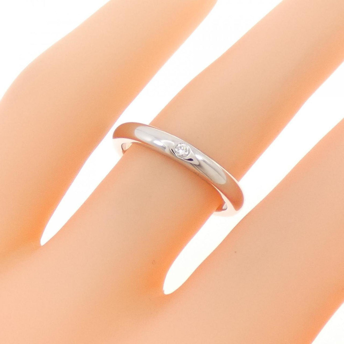 Tiffany Platinum Platinum 950 Band Ring (Pre-Owned)