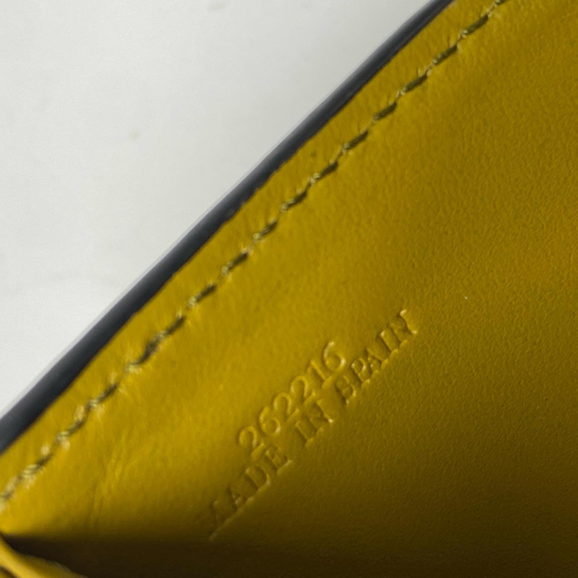 Loewe Yellow Leather Wallet (Bi-Fold) (Pre-Owned)