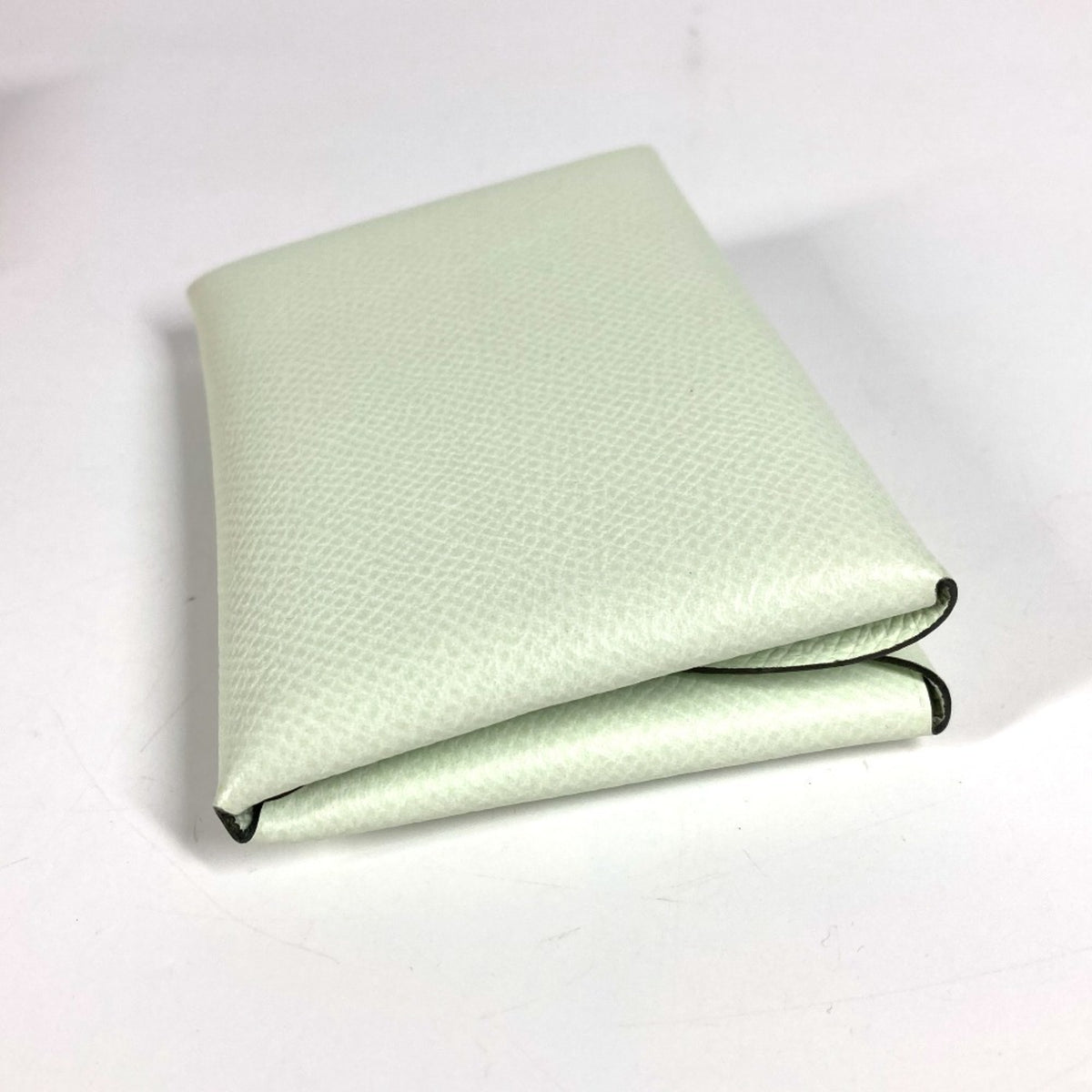 Hermes Light Green Epsom Leather Coin Purse/Coin Case (Pre-Owned)