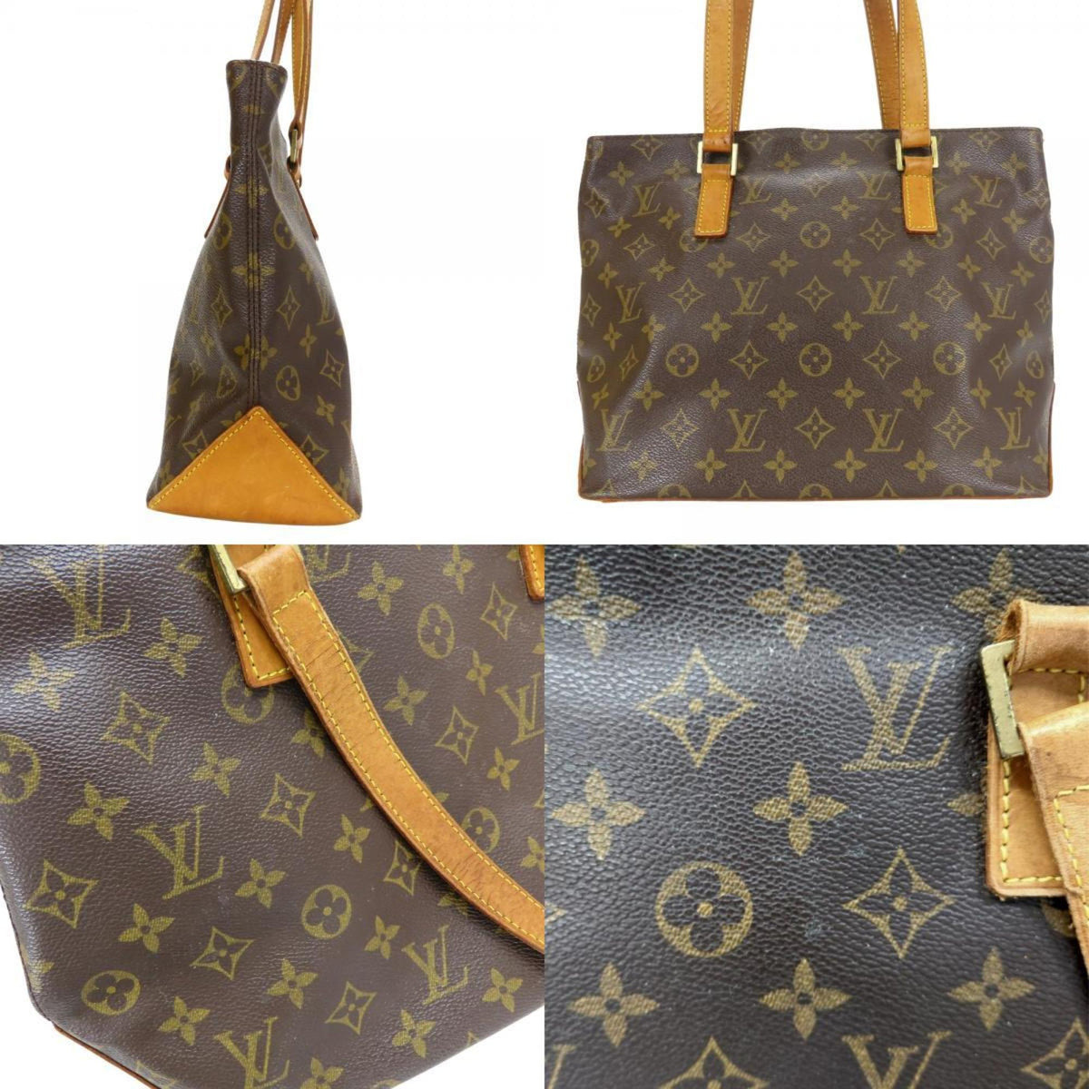 Louis Vuitton Brown Monogram Leather Tote Bag (Pre-Owned)