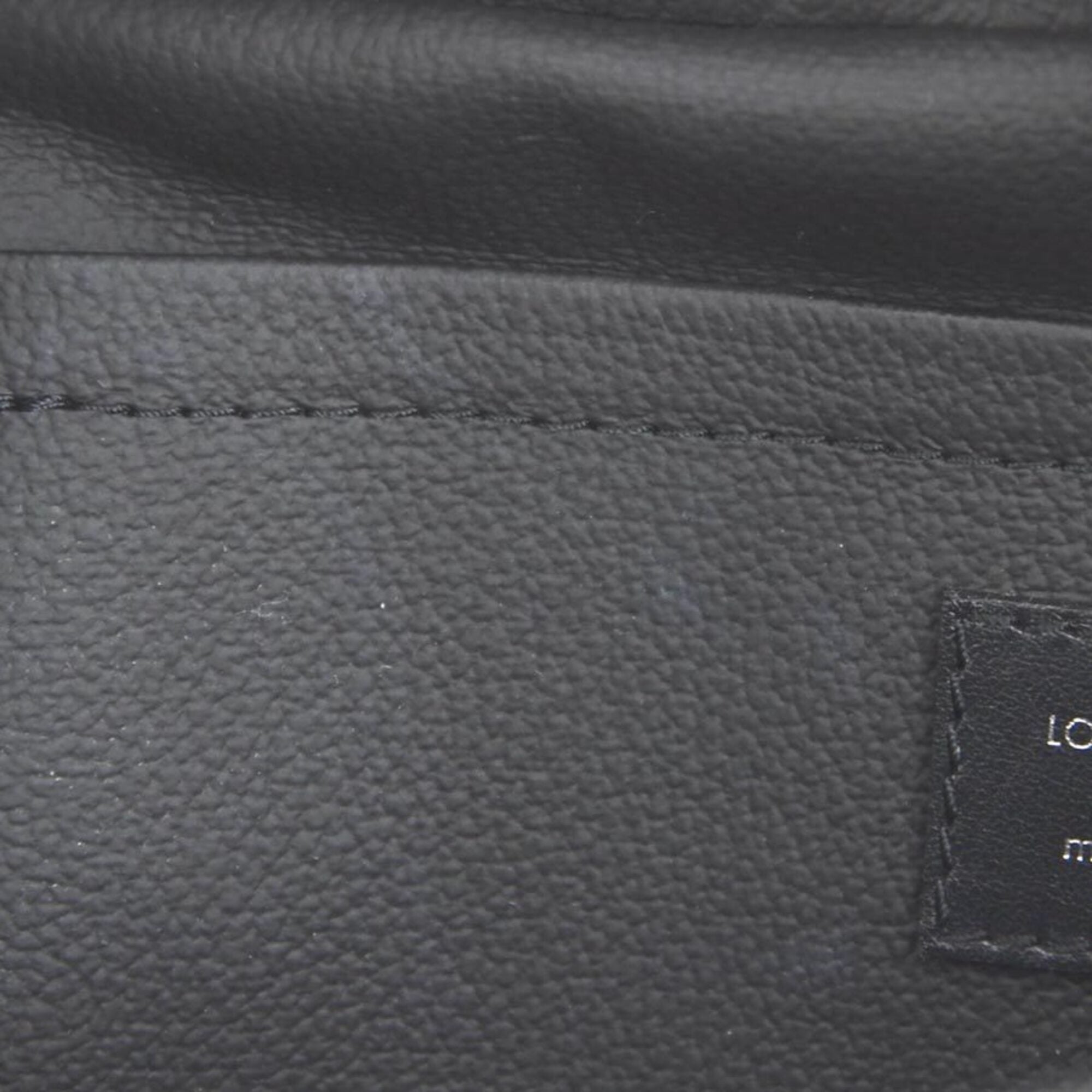 Louis Vuitton Black Gray Pvc Clutch Bag (Pre-Owned)