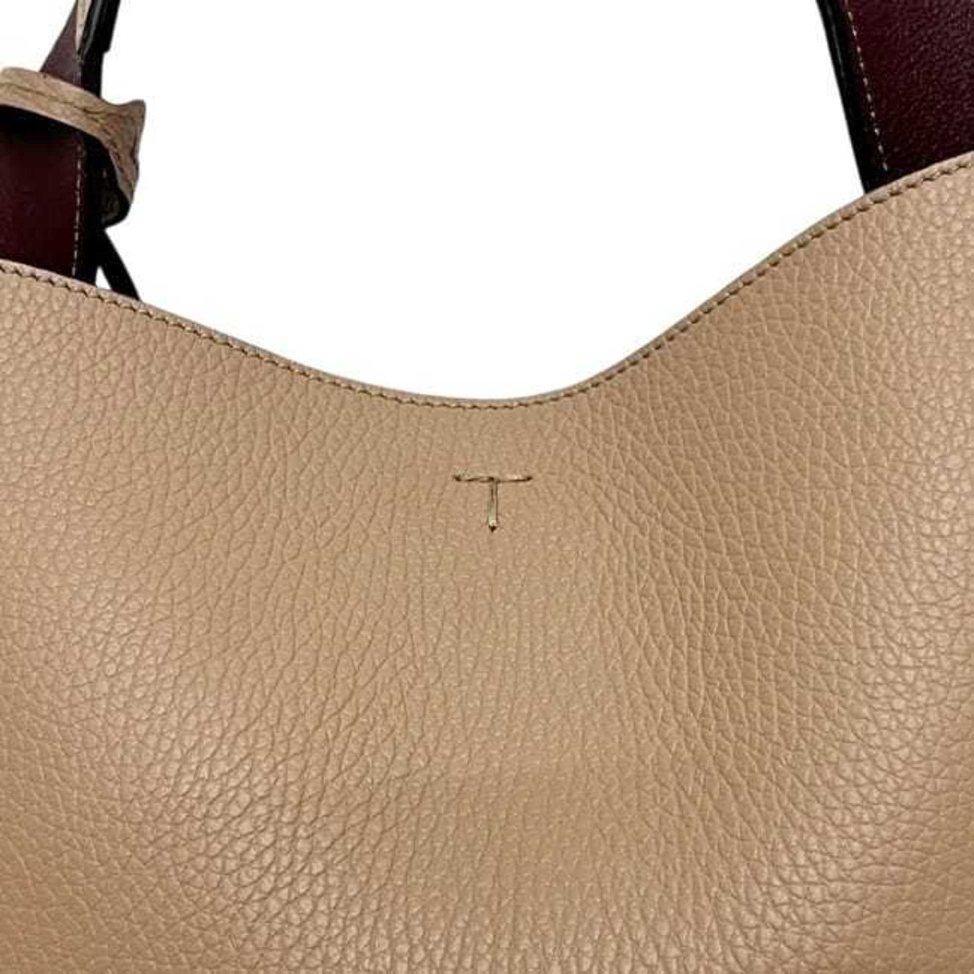 Tod's Beige Leather Tote Bag (Pre-Owned)